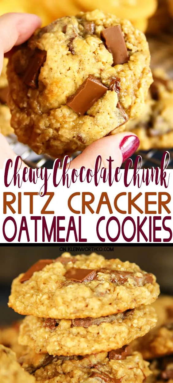 Chewy Ritz Cracker Oatmeal Cookies