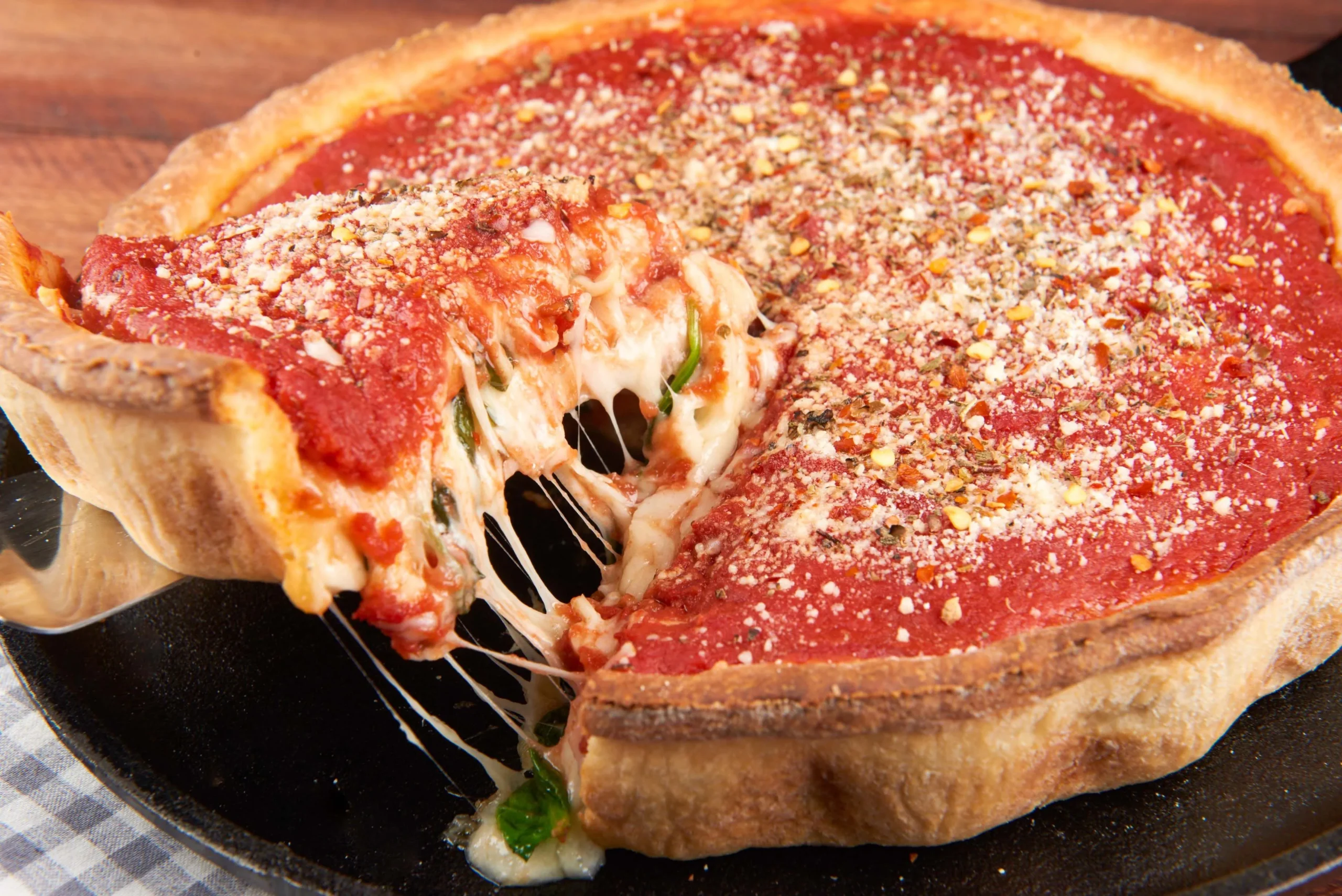 Chicago Deep Dish Vegetable Pizza