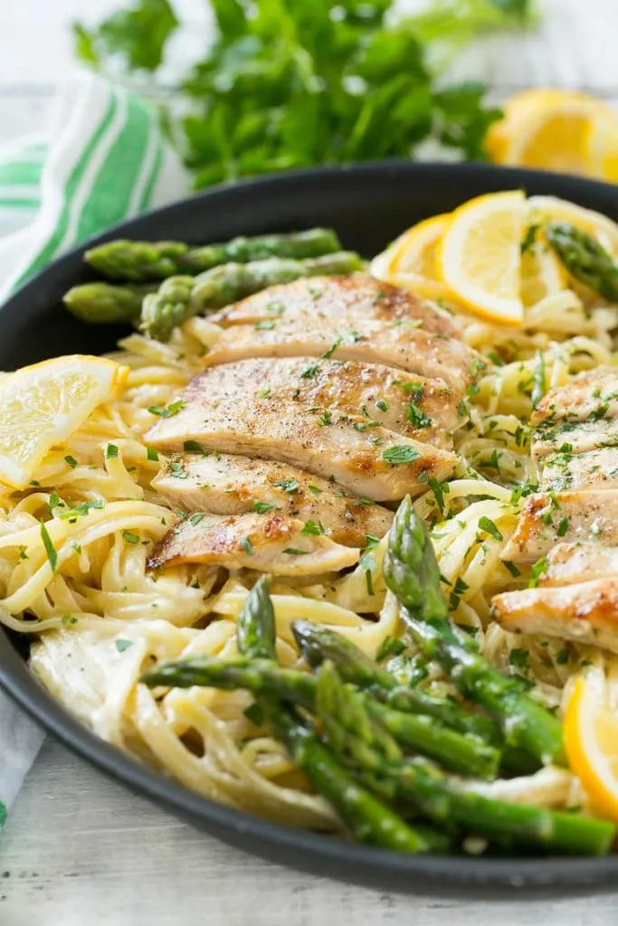 Chicken Asparagus Lemon Pasta