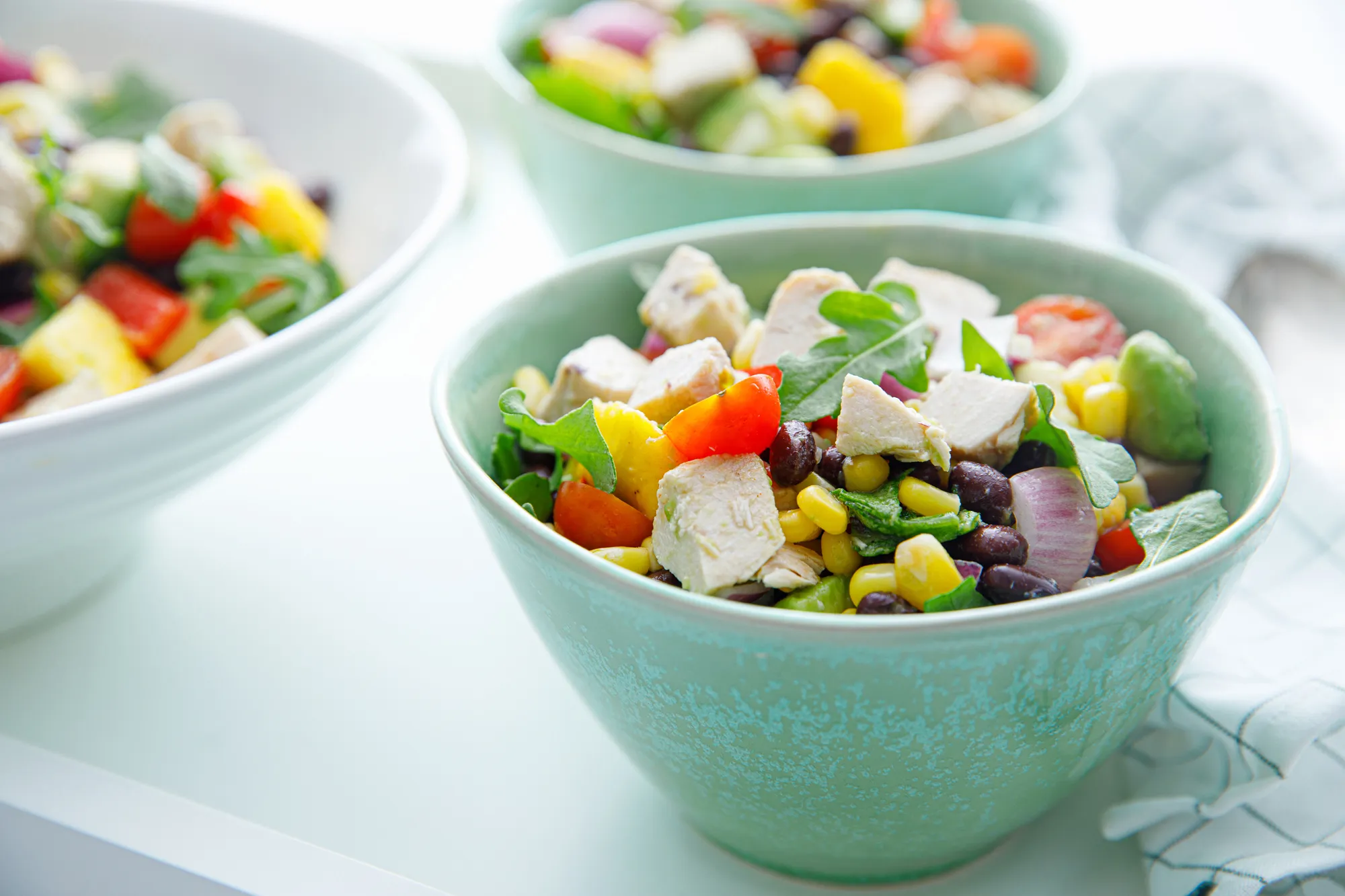 Chicken Avocado Black Bean Salad