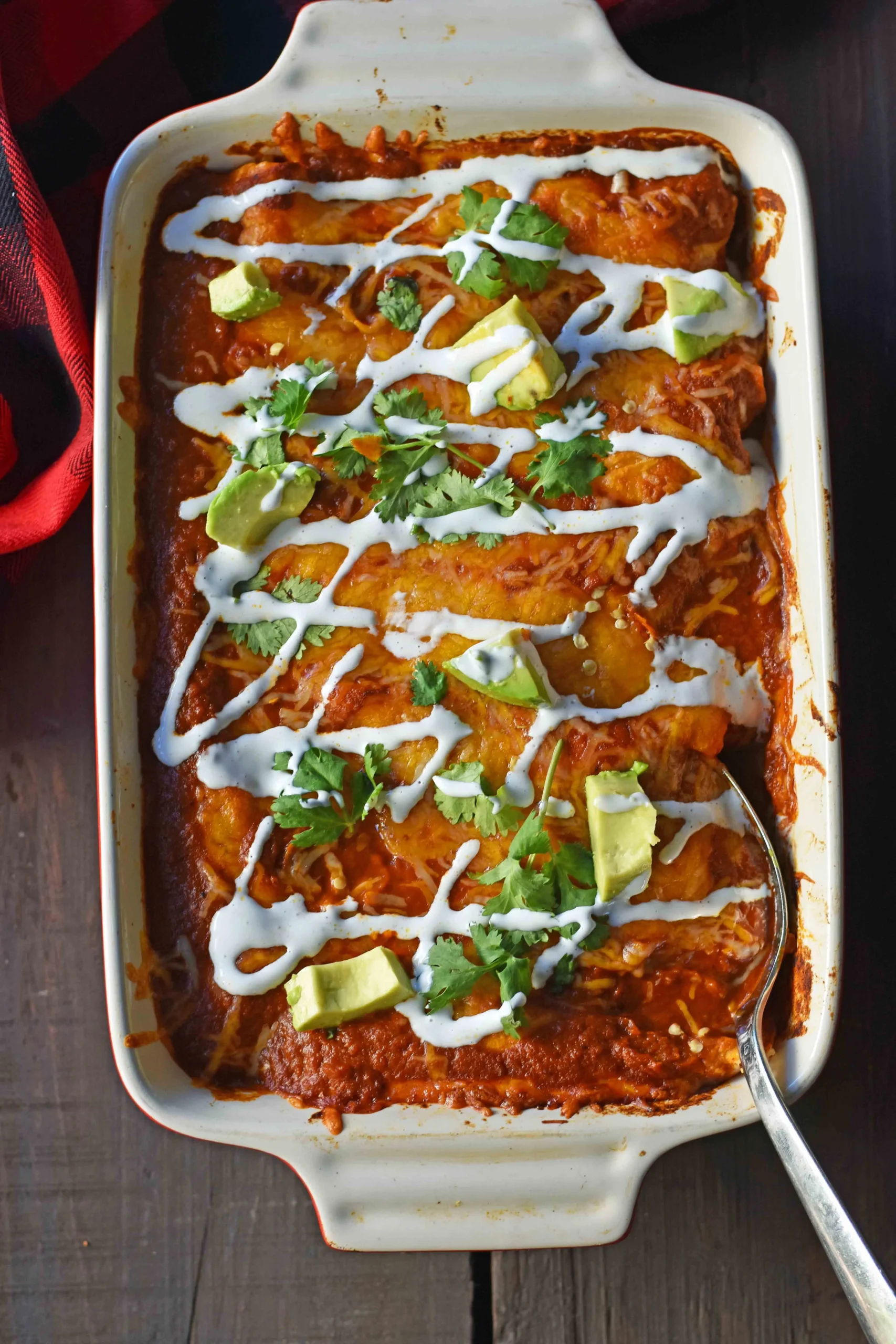 Chicken Enchiladas Red Chile Sauce