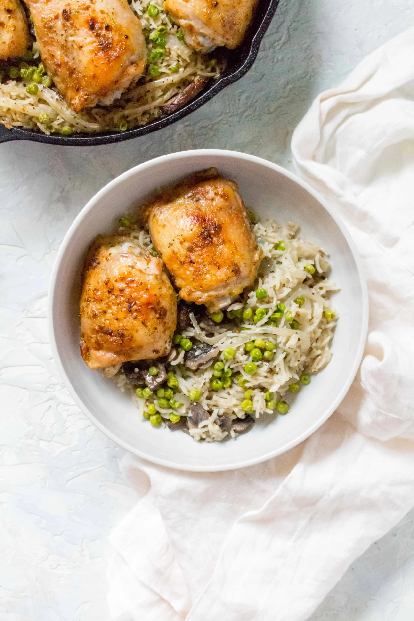 Chicken, Mushroom and Peas