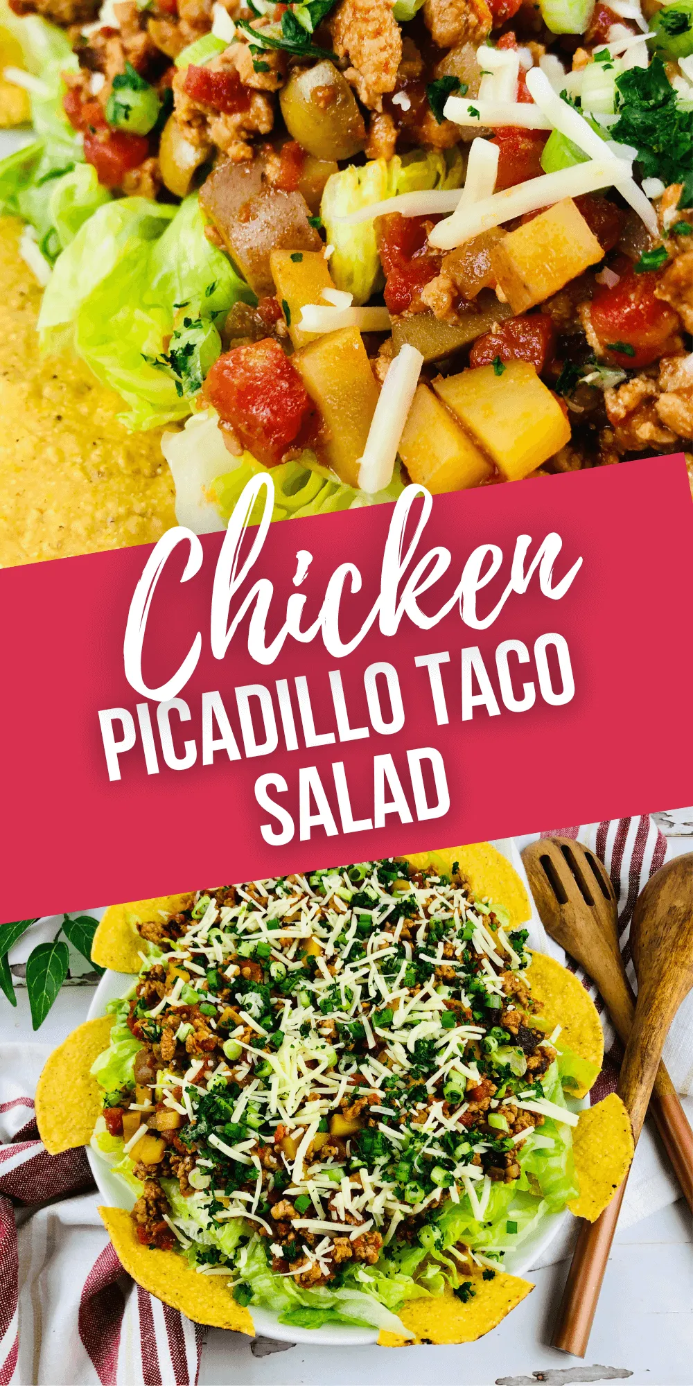 Chicken Picadillo Taco Salad