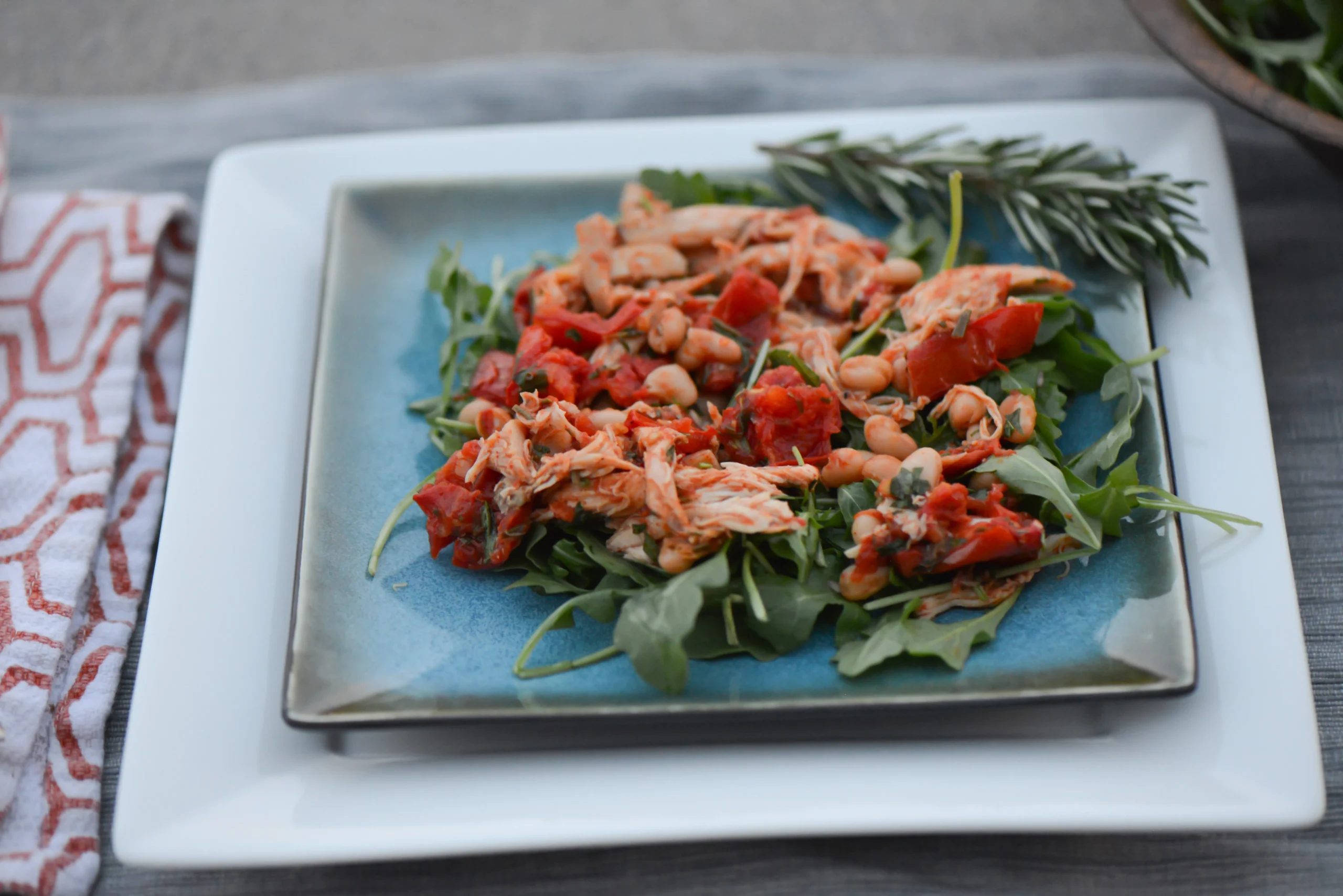 Chicken Salad with Roasted Tomatoes