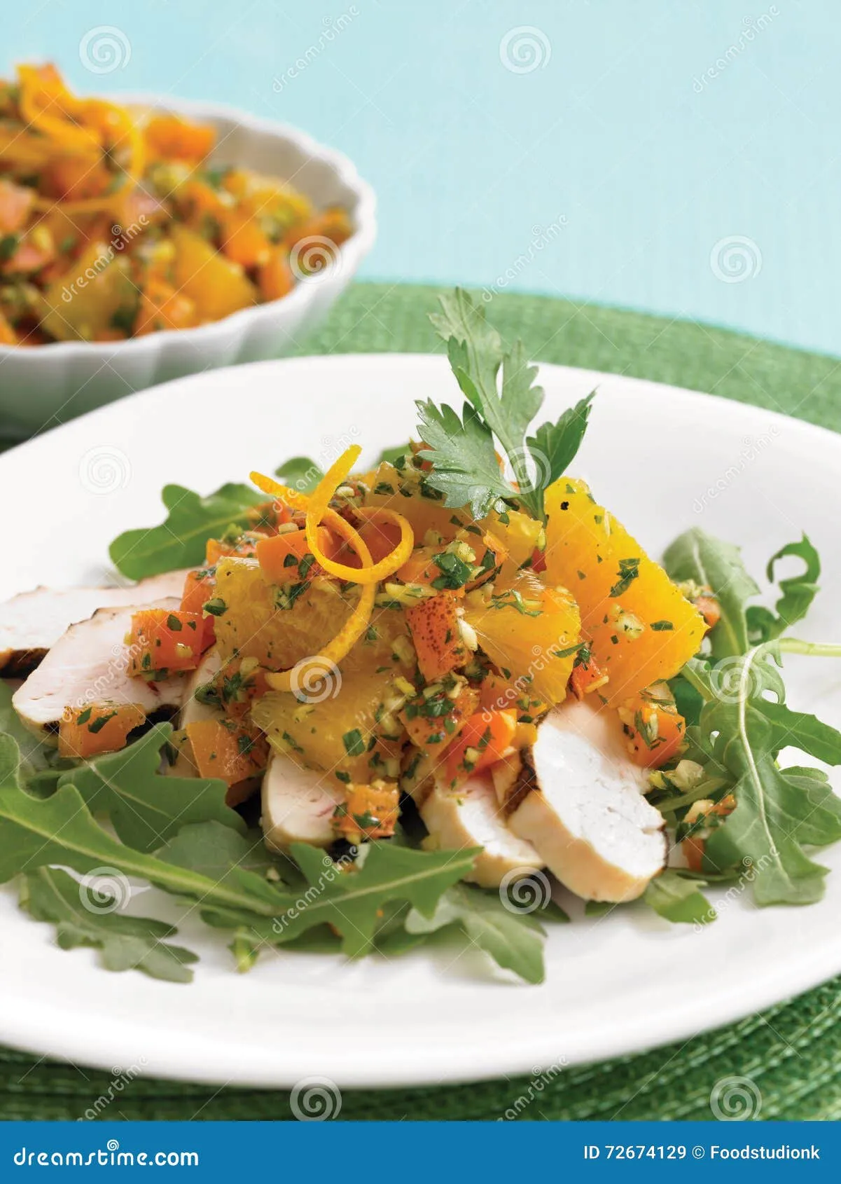 Chicken and Orange Arugula Salad