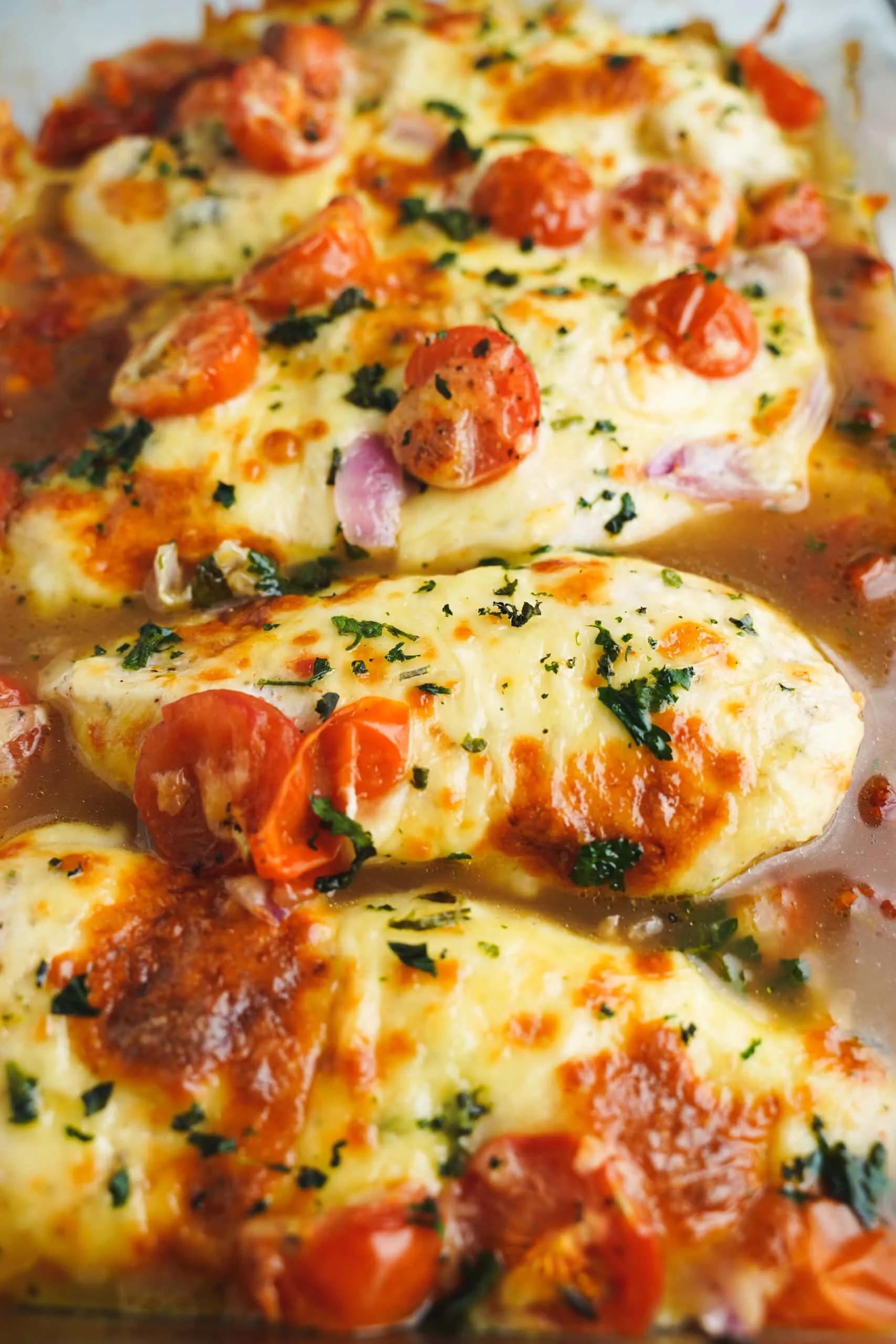 Chicken with Wine and Mozzarella