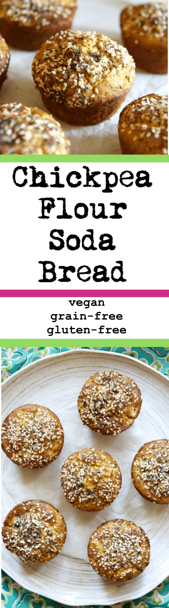 Chickpea Flour Soda Bread Vegan Grain-Free