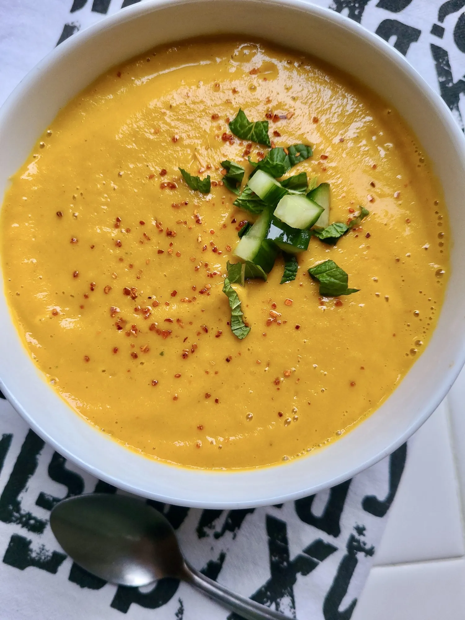 Chilled Mango Curry Soup