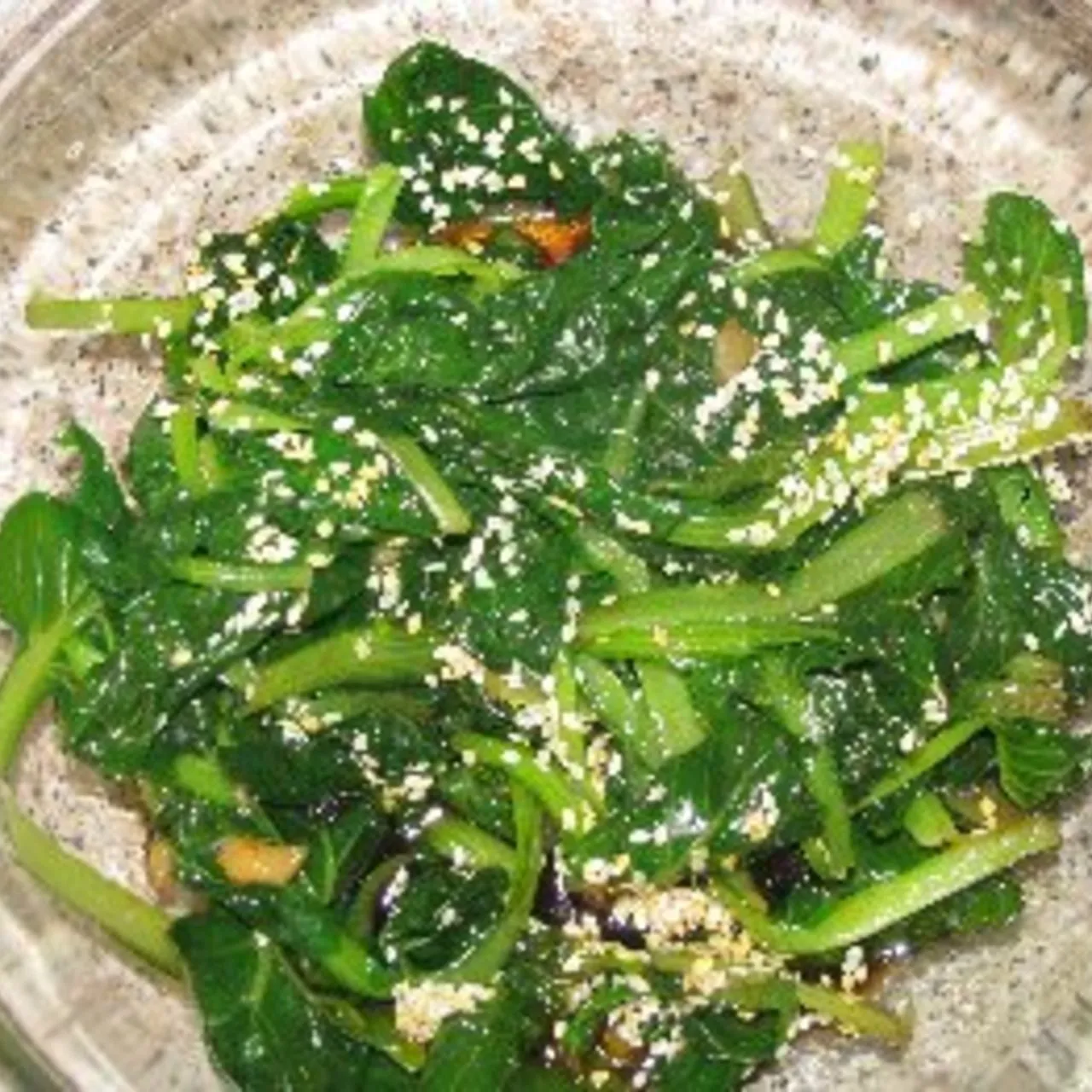 Chilled Sesame Ginger Tatsoi