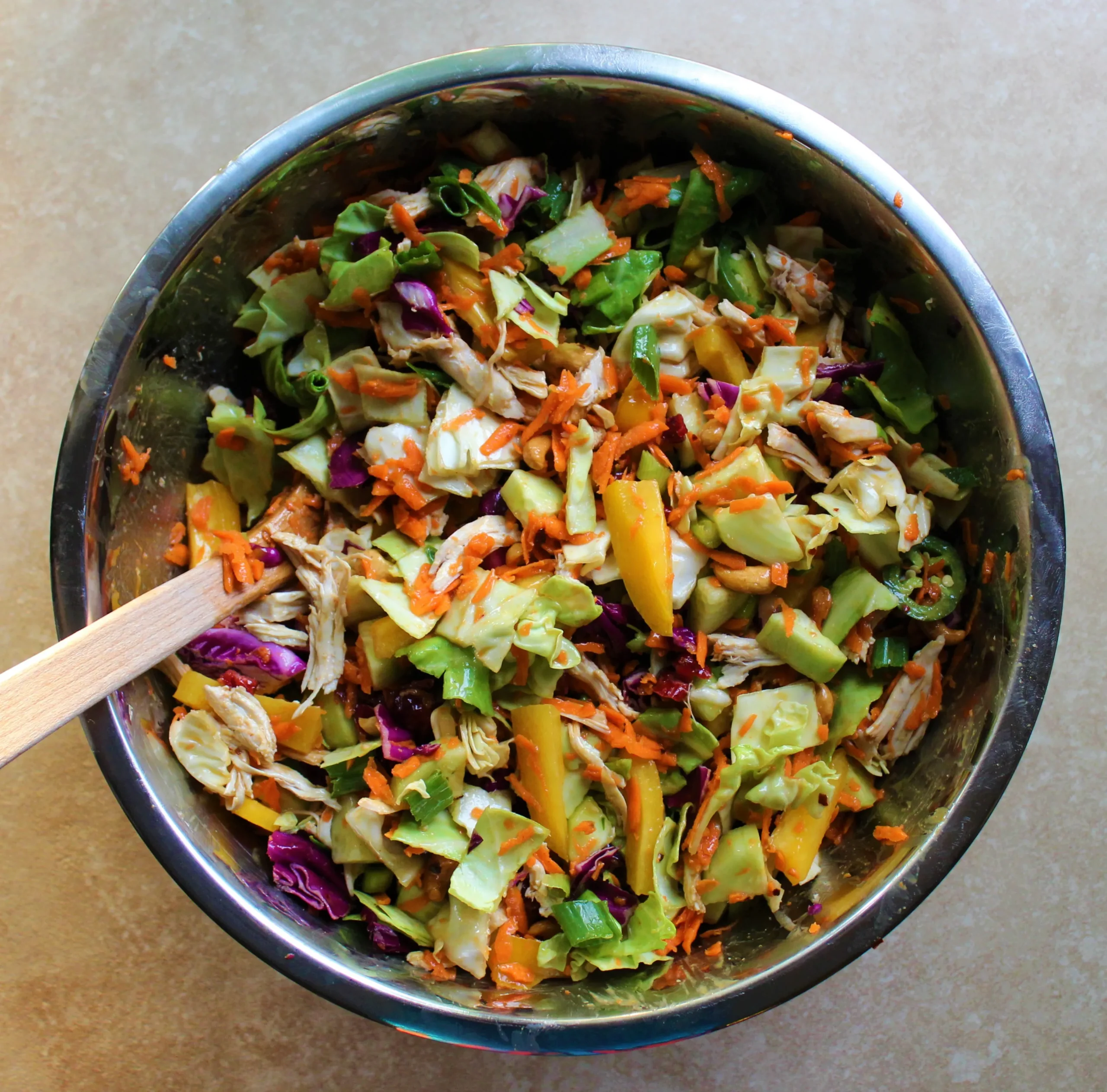 Chinese Chicken Salad with Peanut Dressing