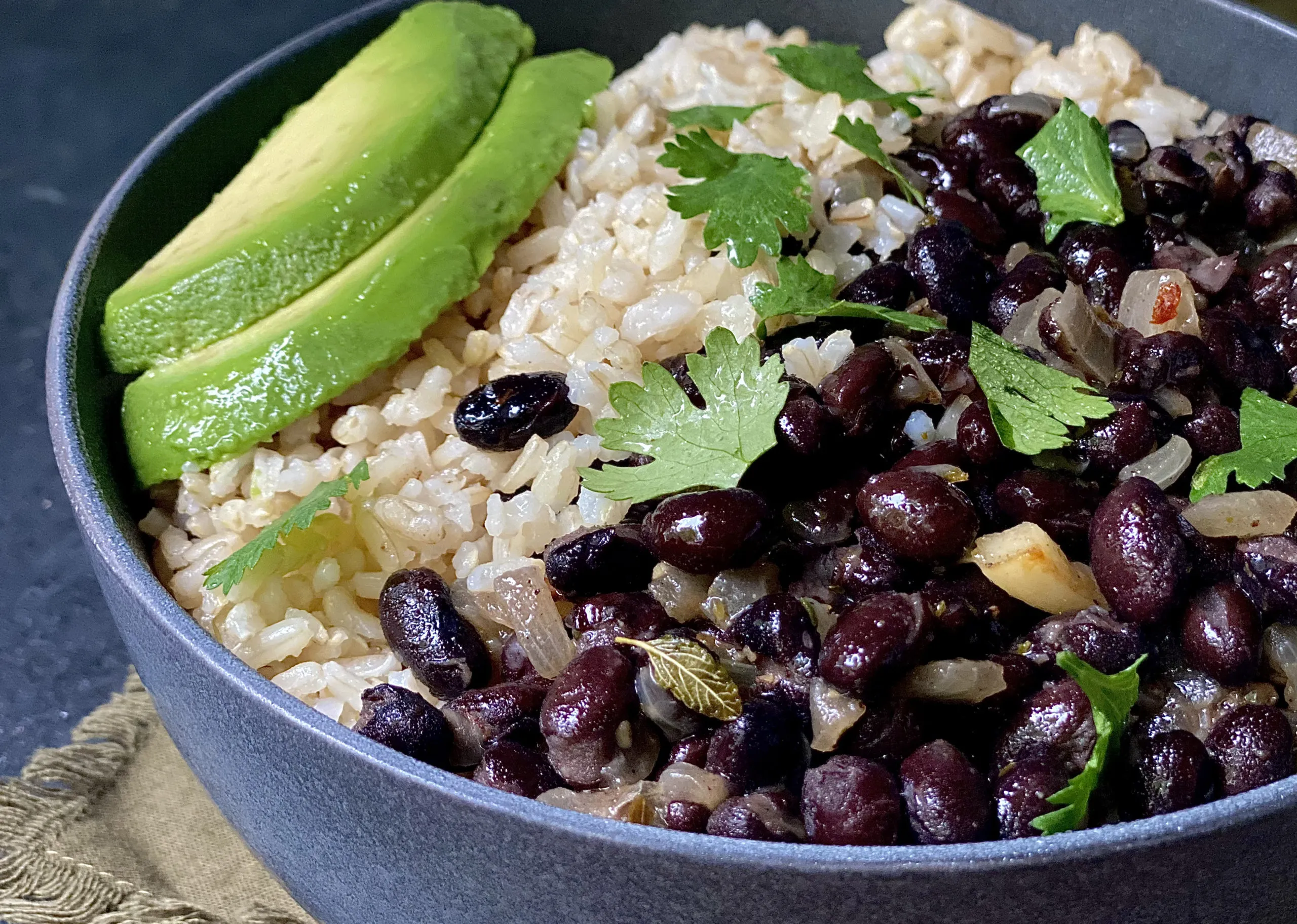 Chipotle Black Bean and Rice Skillet with Avocado