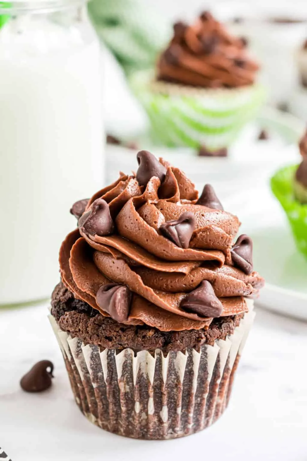 Chocolate Chip Zucchini Cupcakes