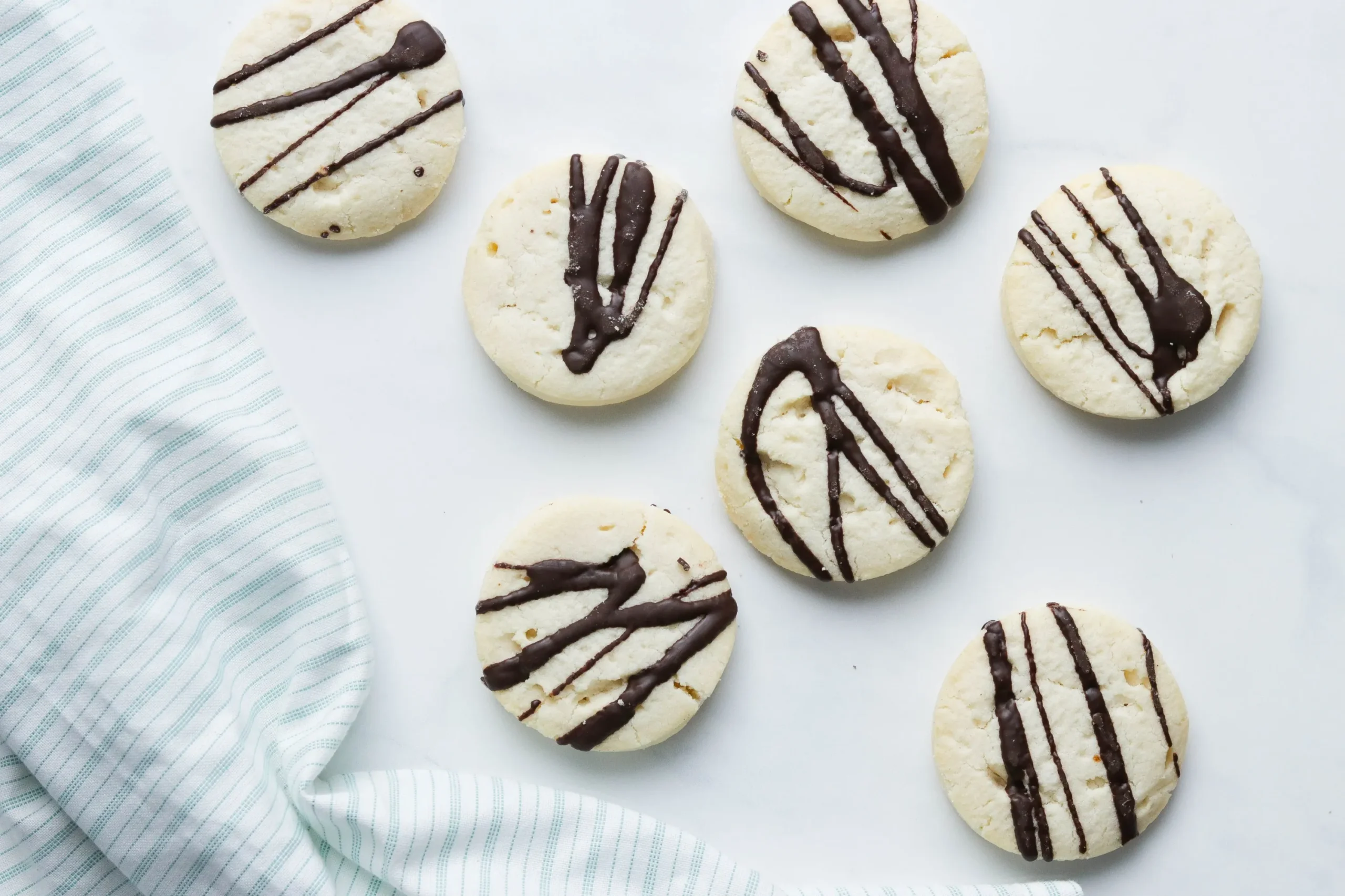 Chocolate Drizzled Sugar Cookies