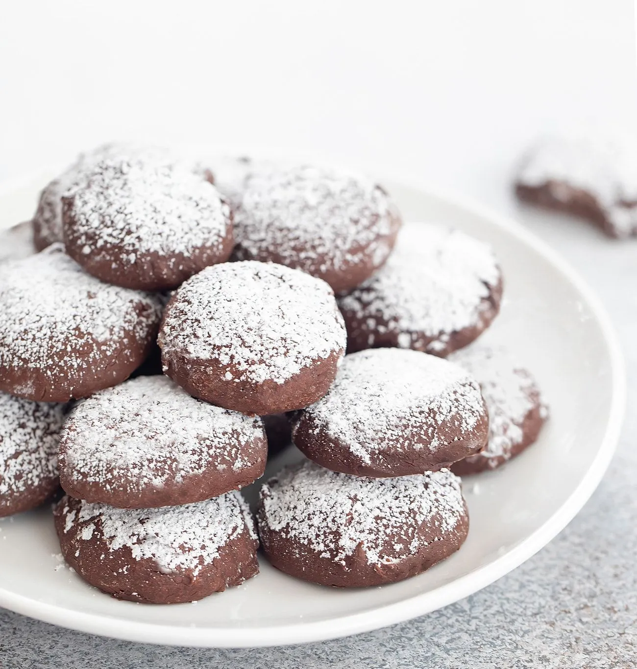 Chocolate Gluten Free Meltaway Cookies