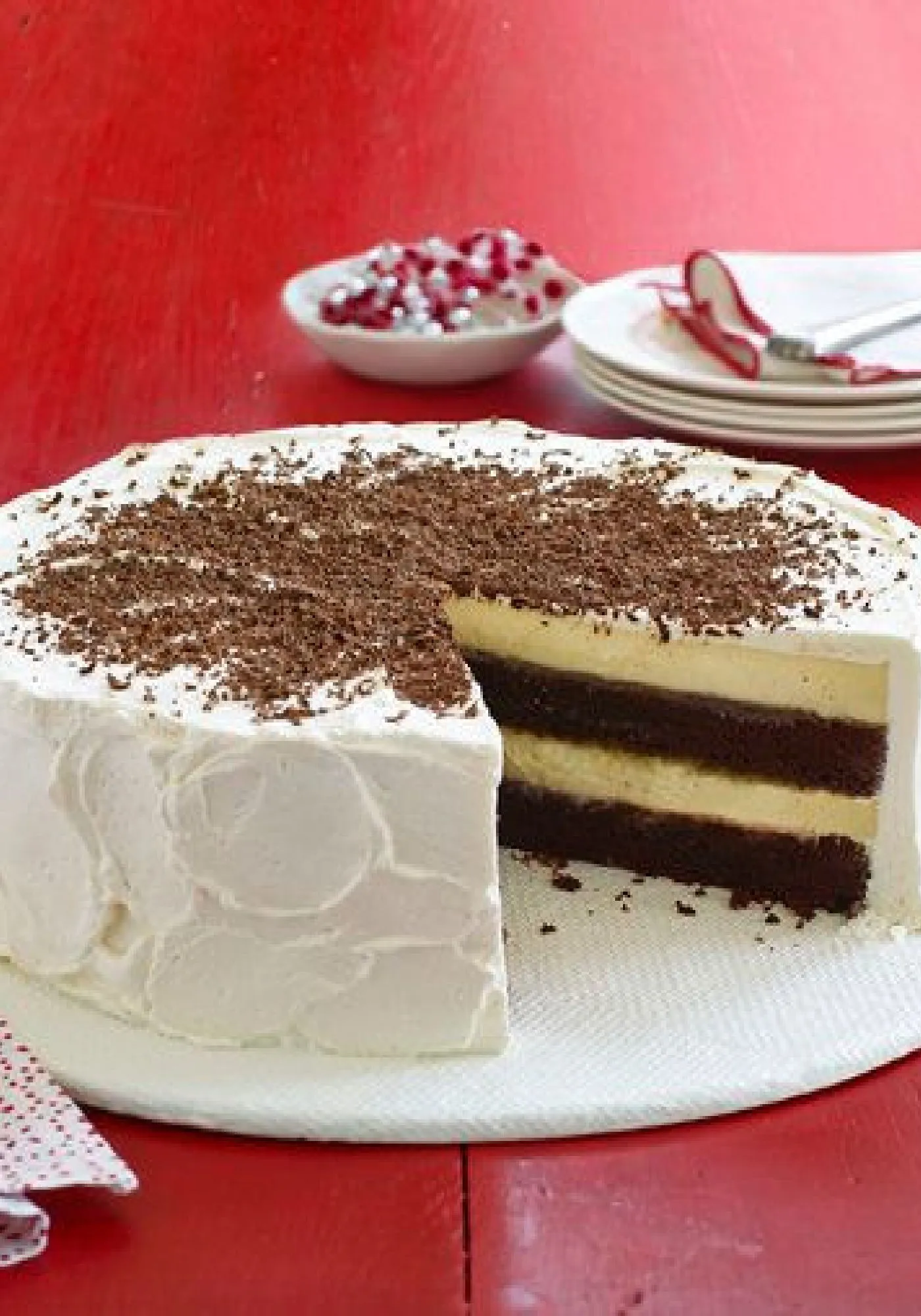 Chocolate Orange Cheesecake Layer Cake