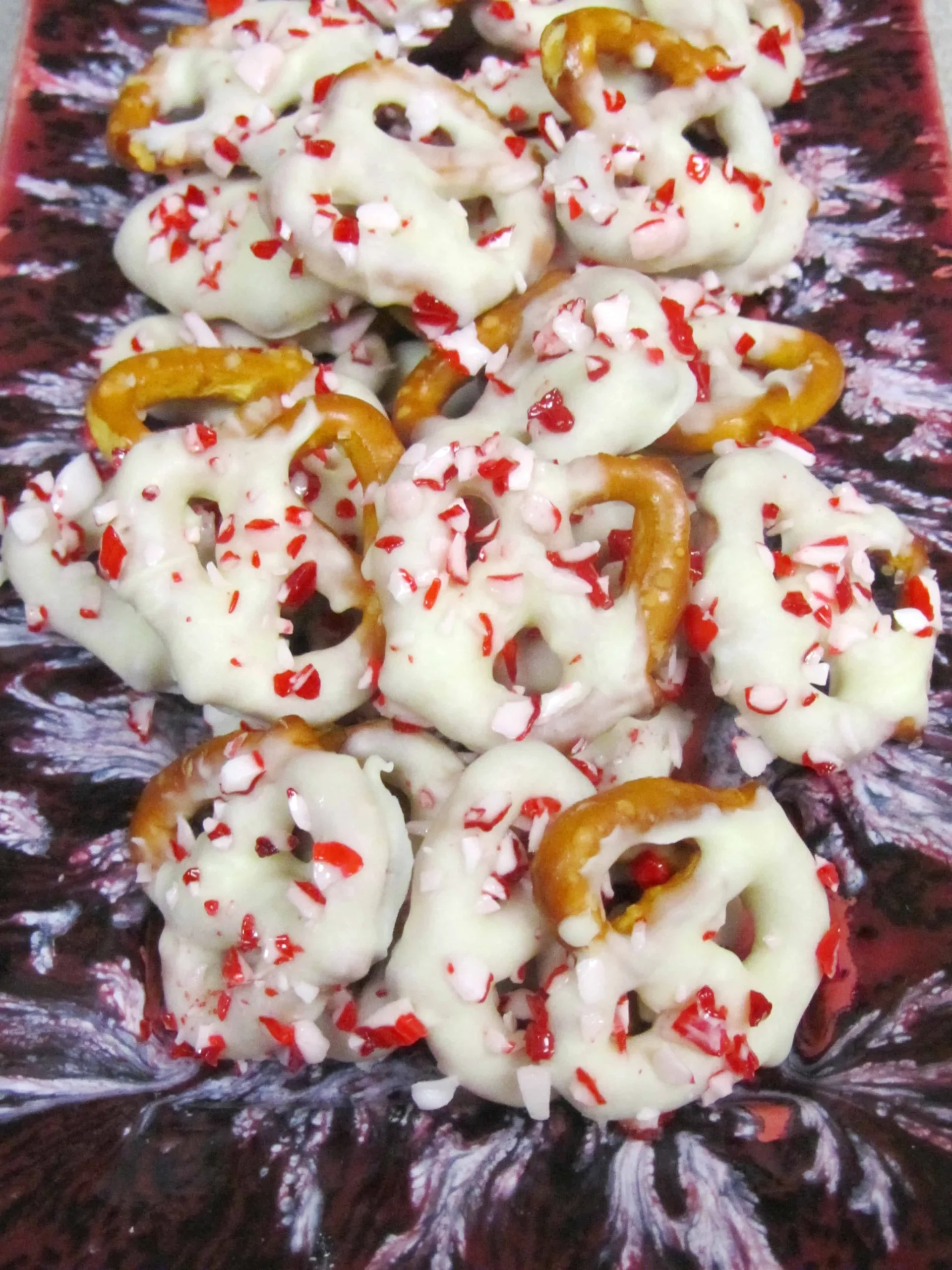 Chocolate Peppermint Covered Pretzels