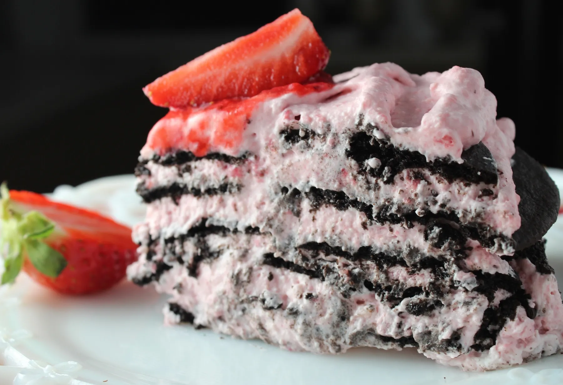 Chocolate Strawberry Icebox Cake