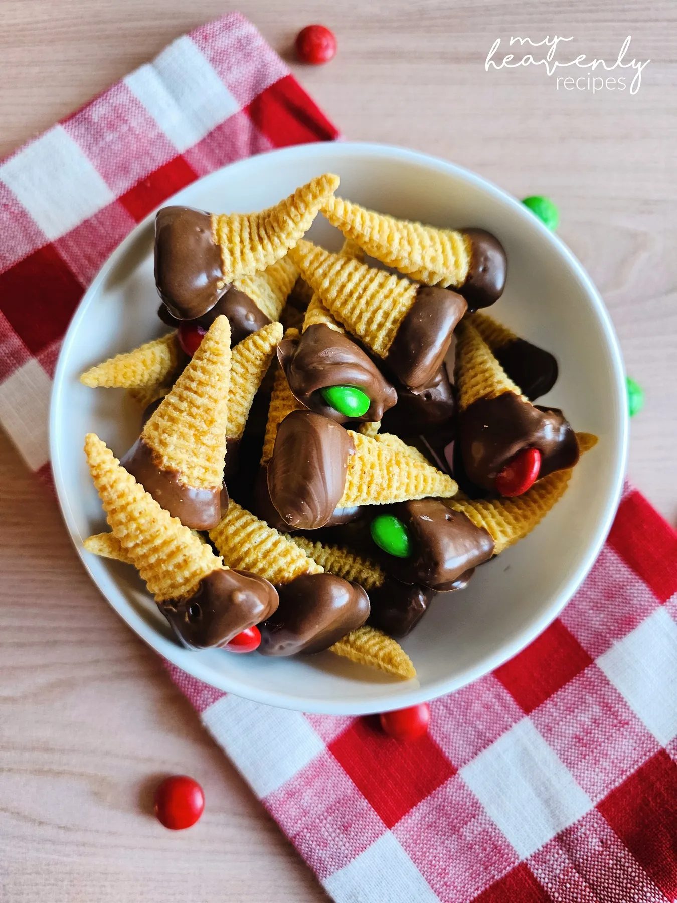 Chocolate and Peanut Butter Bugles