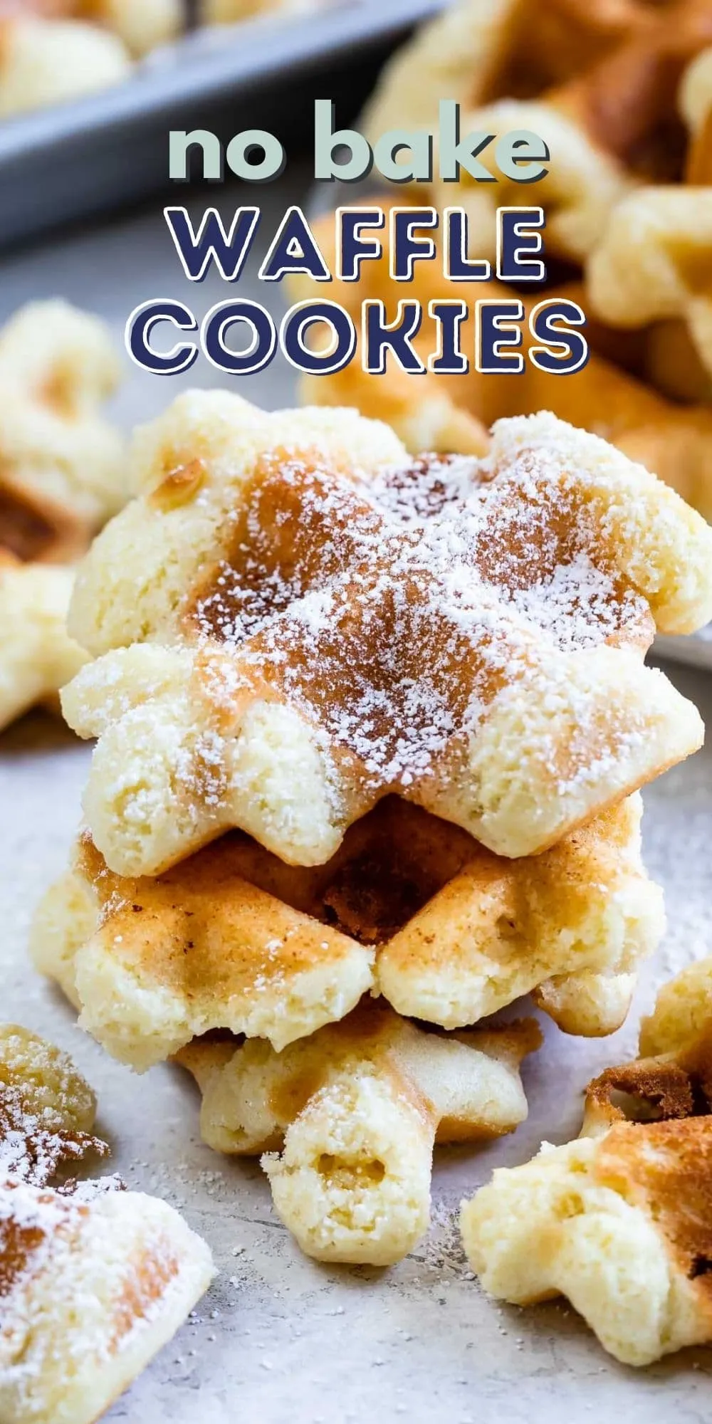 Chocolate and Vanilla Waffle Cookies