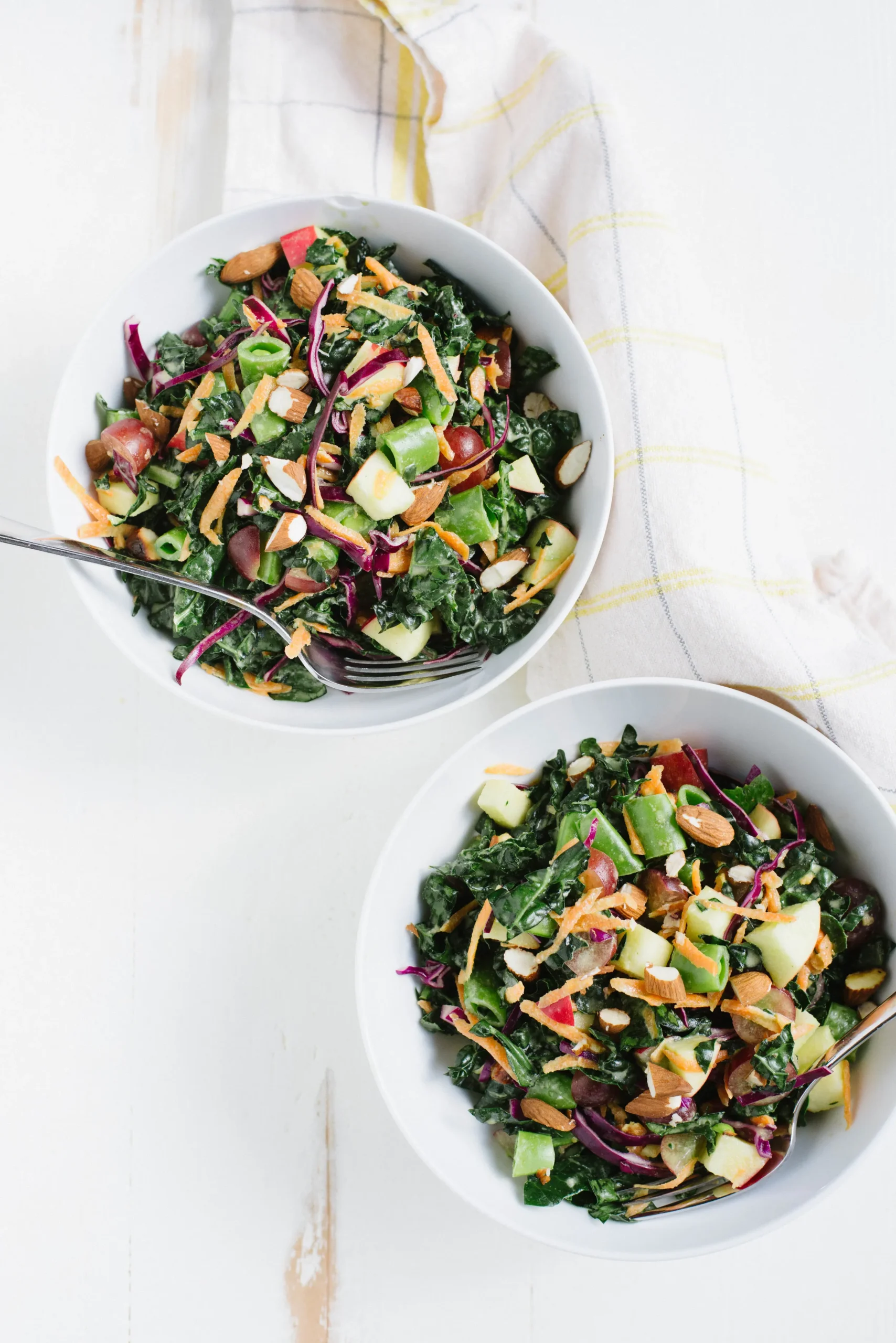 Chopped Kale Salad with Tahini Dressing