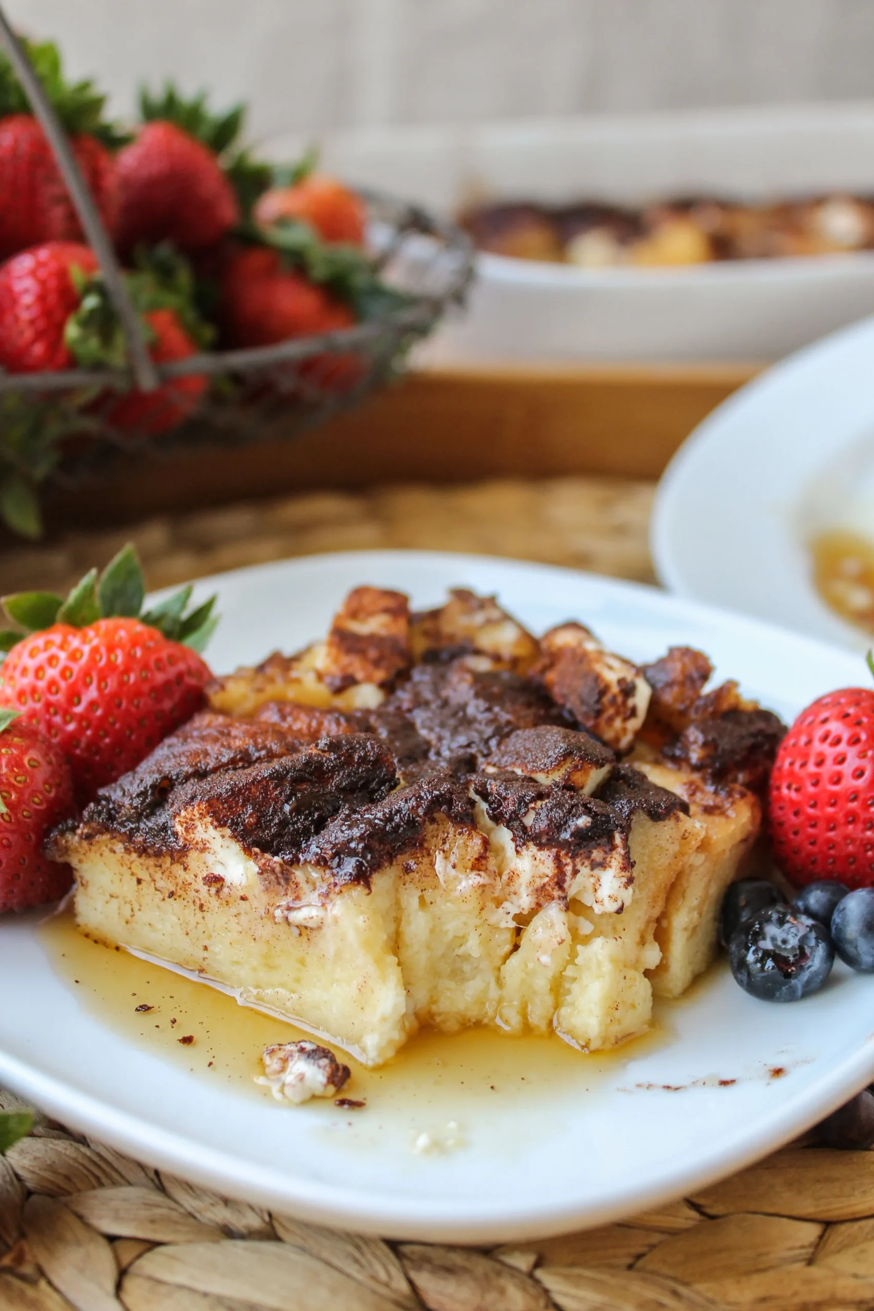 Chorizo Jalapeño Goat Cheese French Toast Casserole