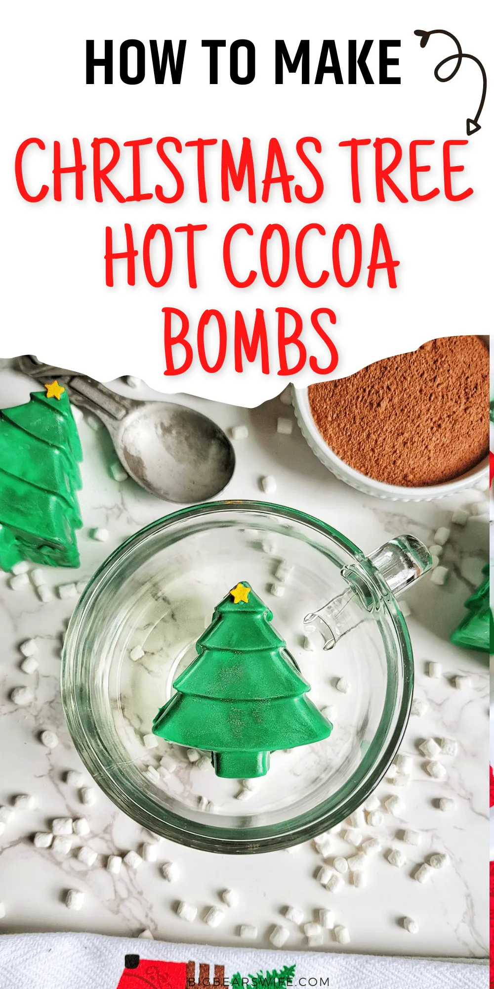 Christmas Tree Hot Cocoa Bombs