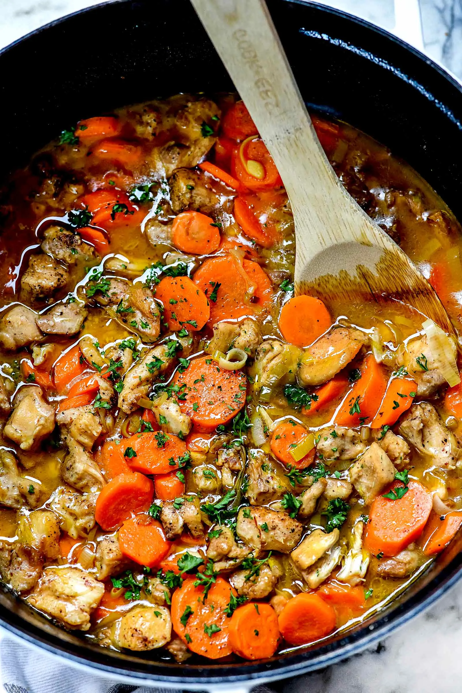 Cider Vinegar Chicken Stew