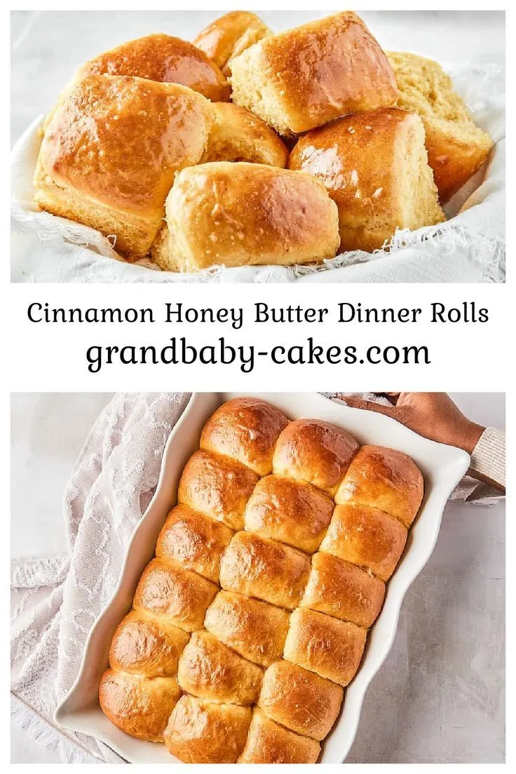 Cinnamon Honey Butter Dinner Rolls