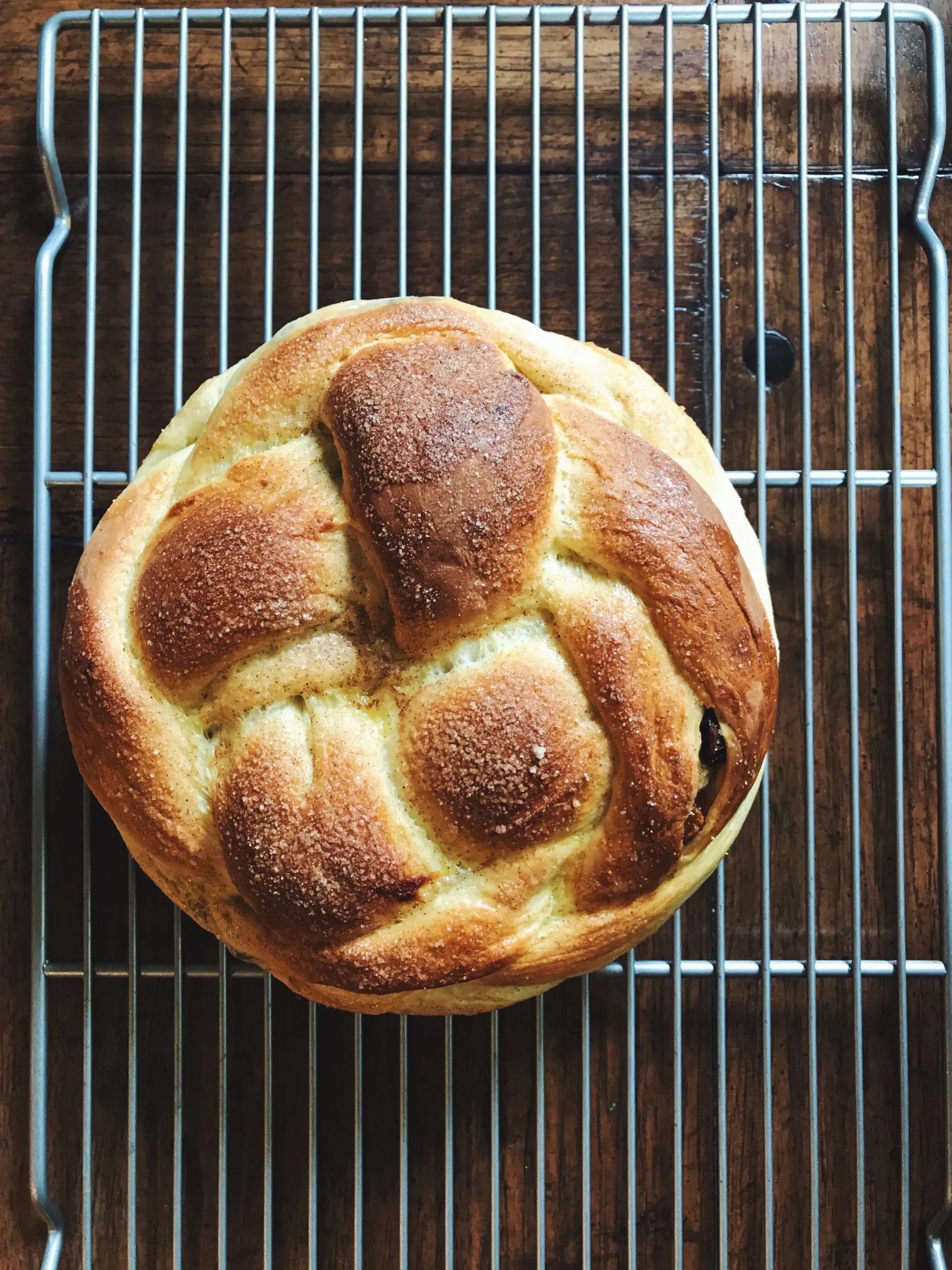 Cinnamon Raisin Challah Bread with Almonds