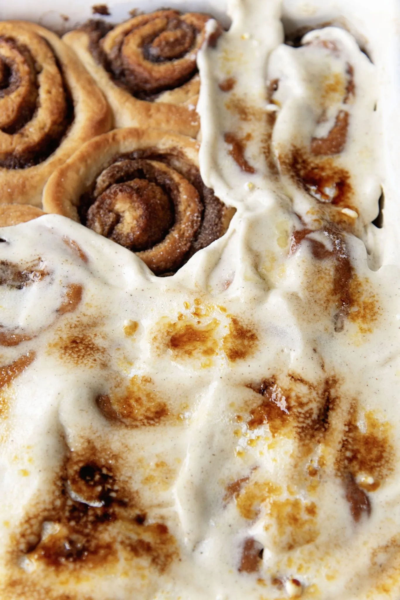 Cinnamon Rolls with Vanilla Bean Cream Cheese Frosting