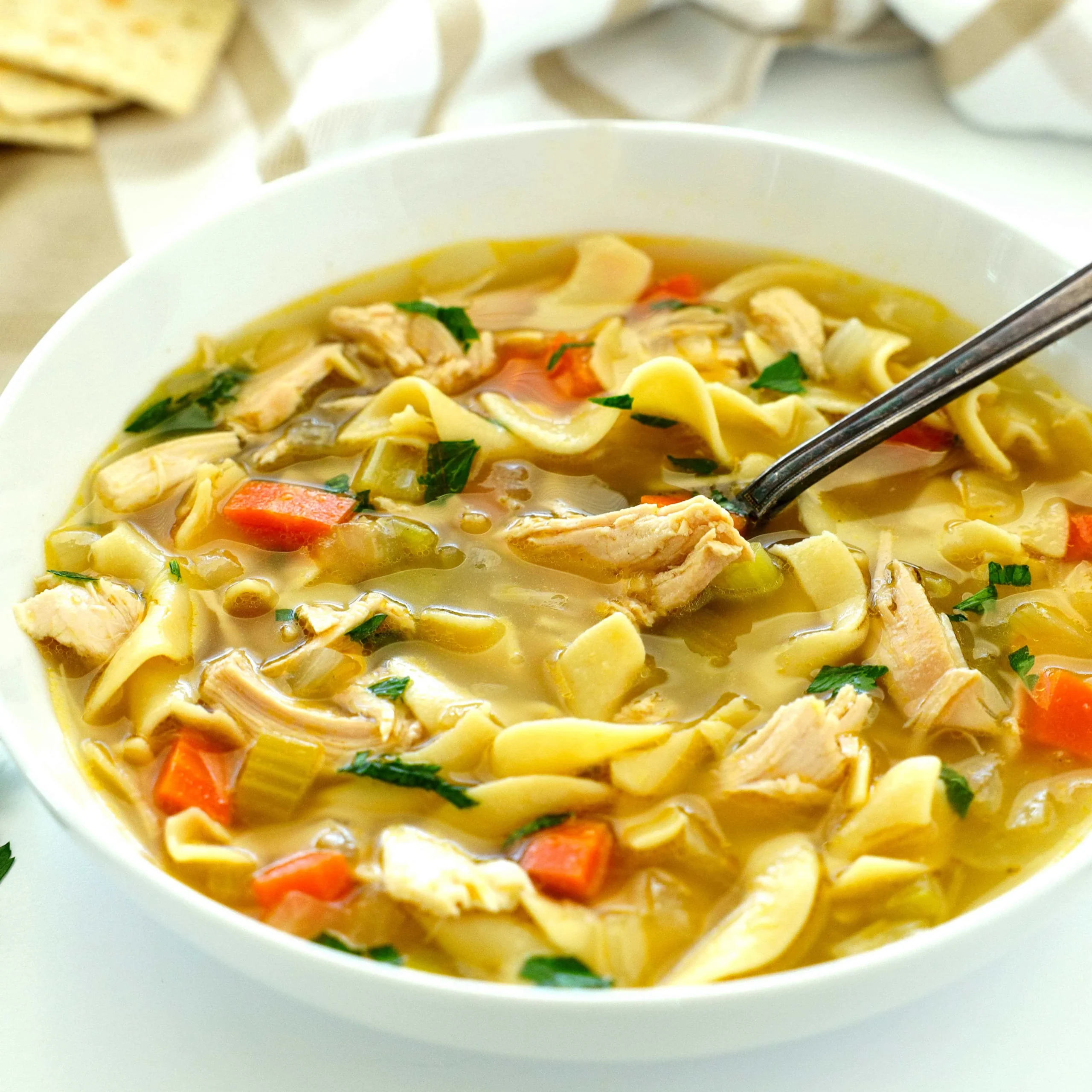 Classic Crock Pot Chicken Noodle Soup