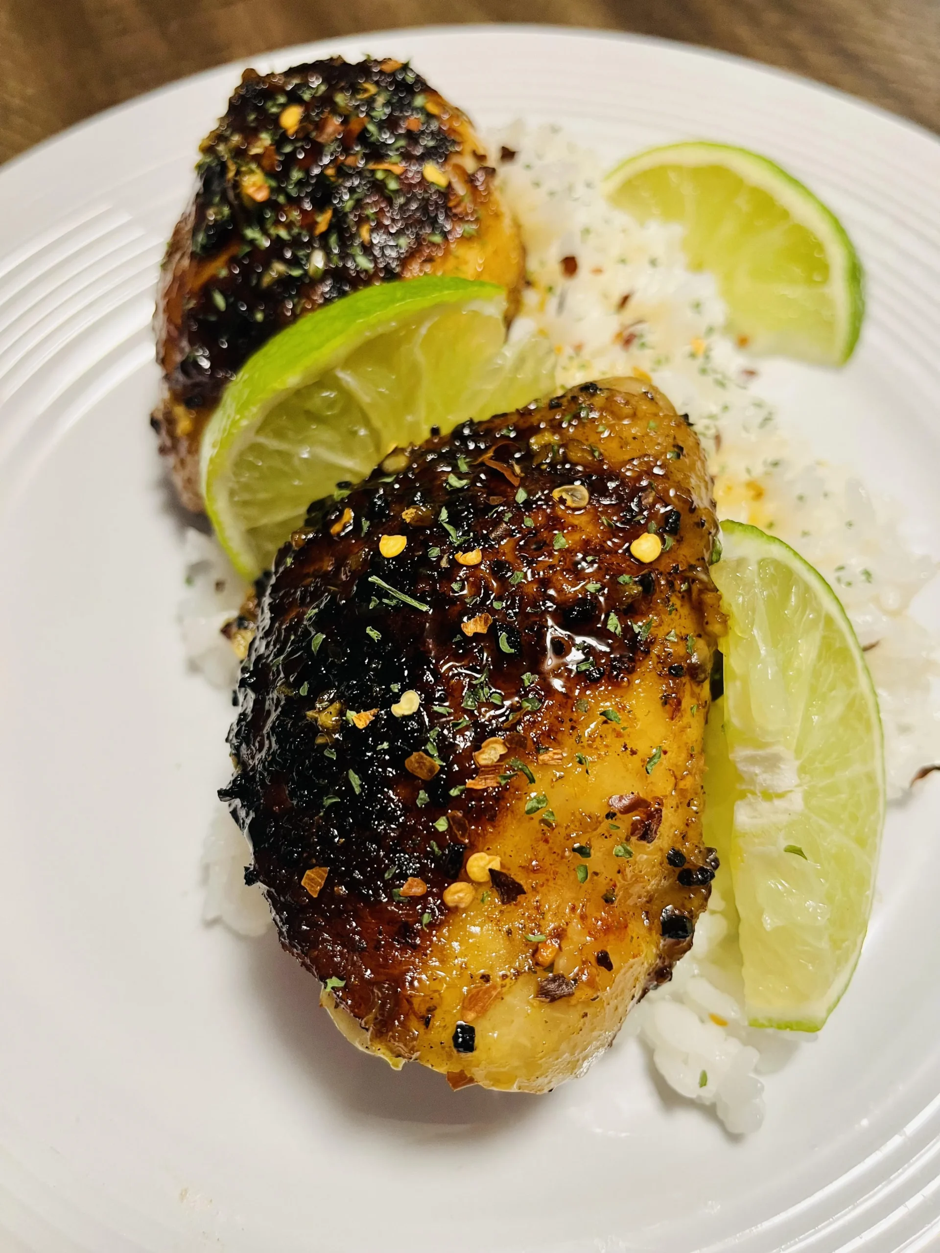 Coconut Honey Lime Chicken Thighs