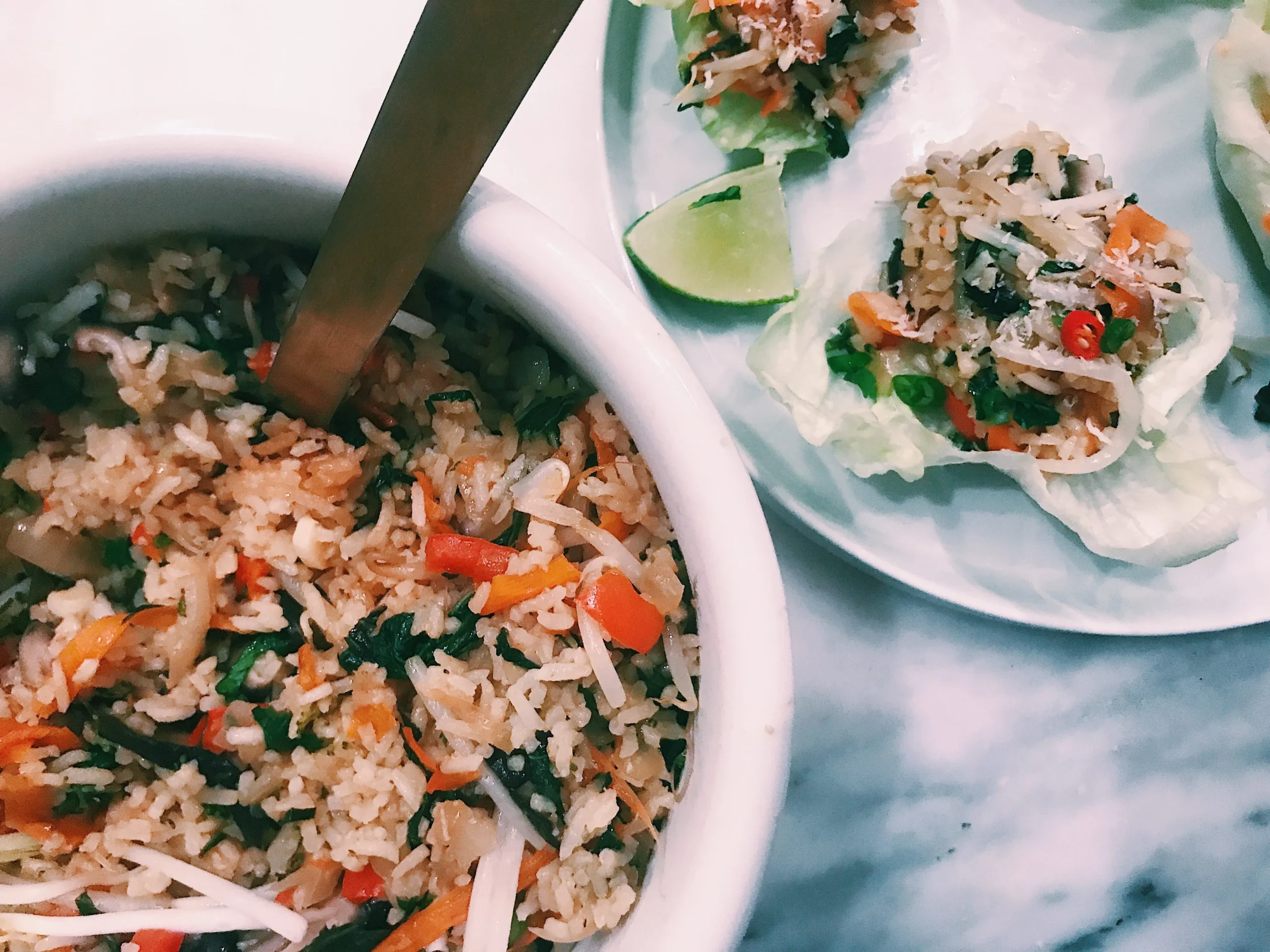 Coconut Jasmine Rice Lettuce Cups