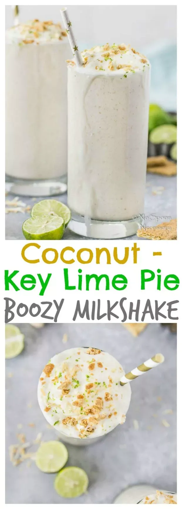 Coconut Key Lime Pie Boozy Milkshake