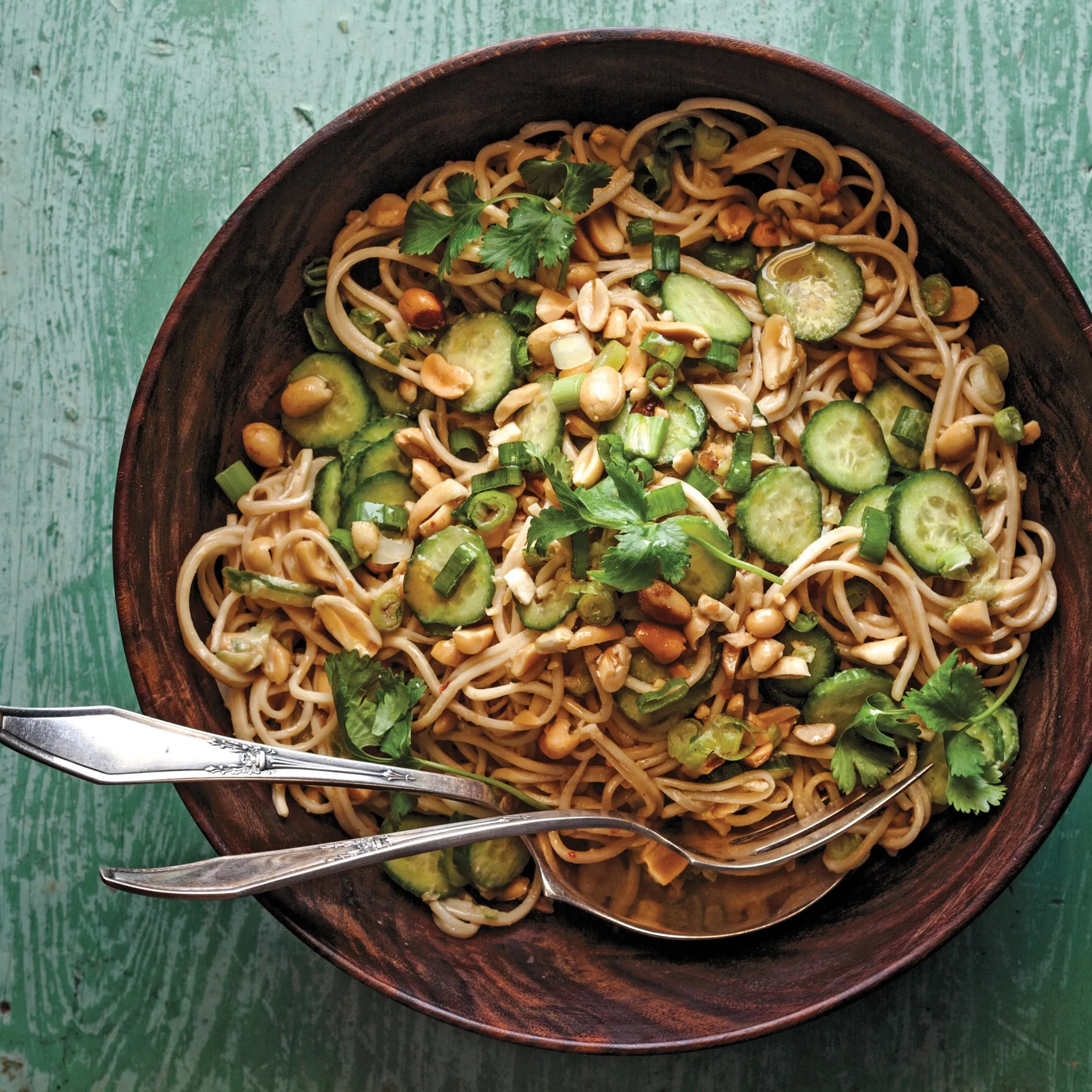 Cold Chinese Style Sesame Noodles with Cucumber
