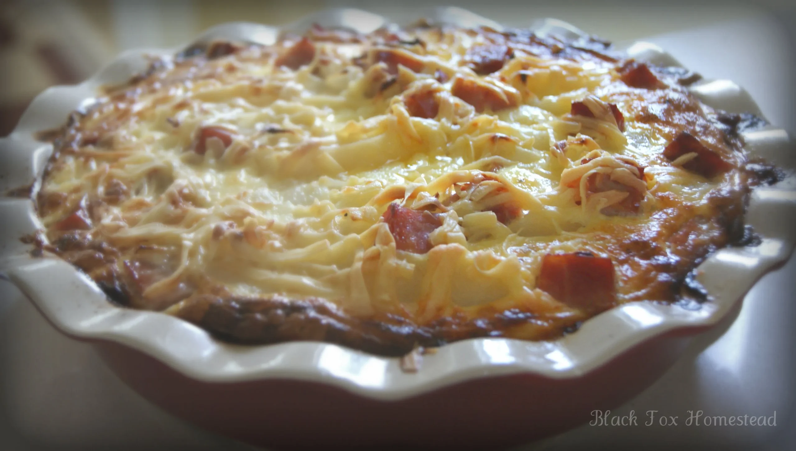 Comfort Food Potato Egg Ham Casserole