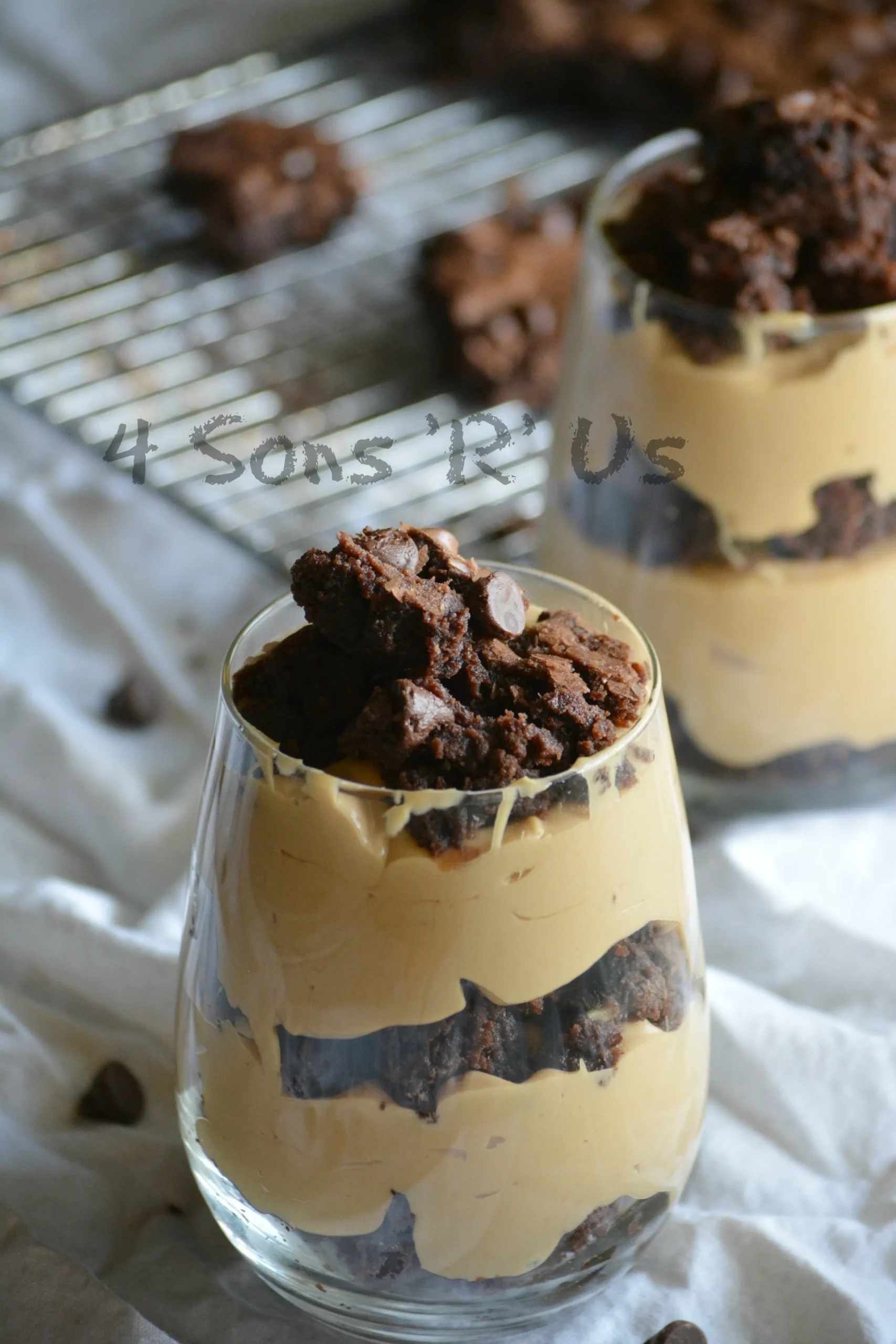 Cookie Butter Brownie Trifles