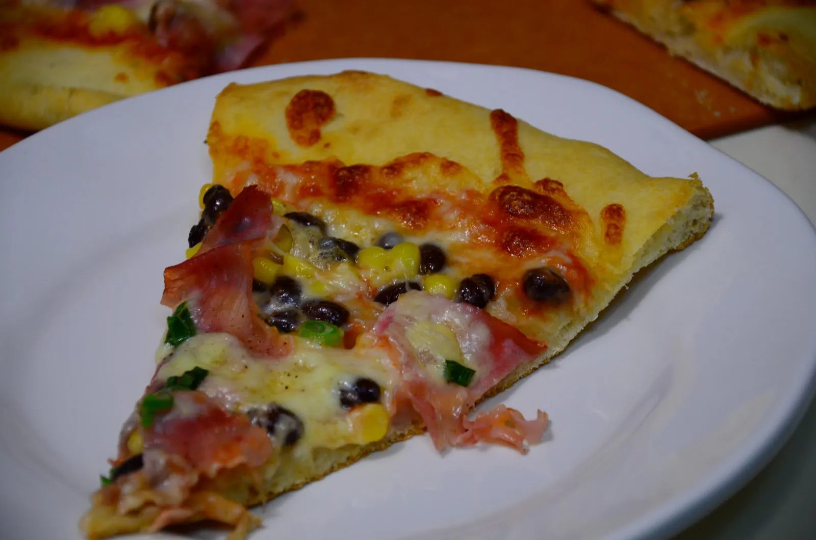 Corn Cheese Pizza with Fontina