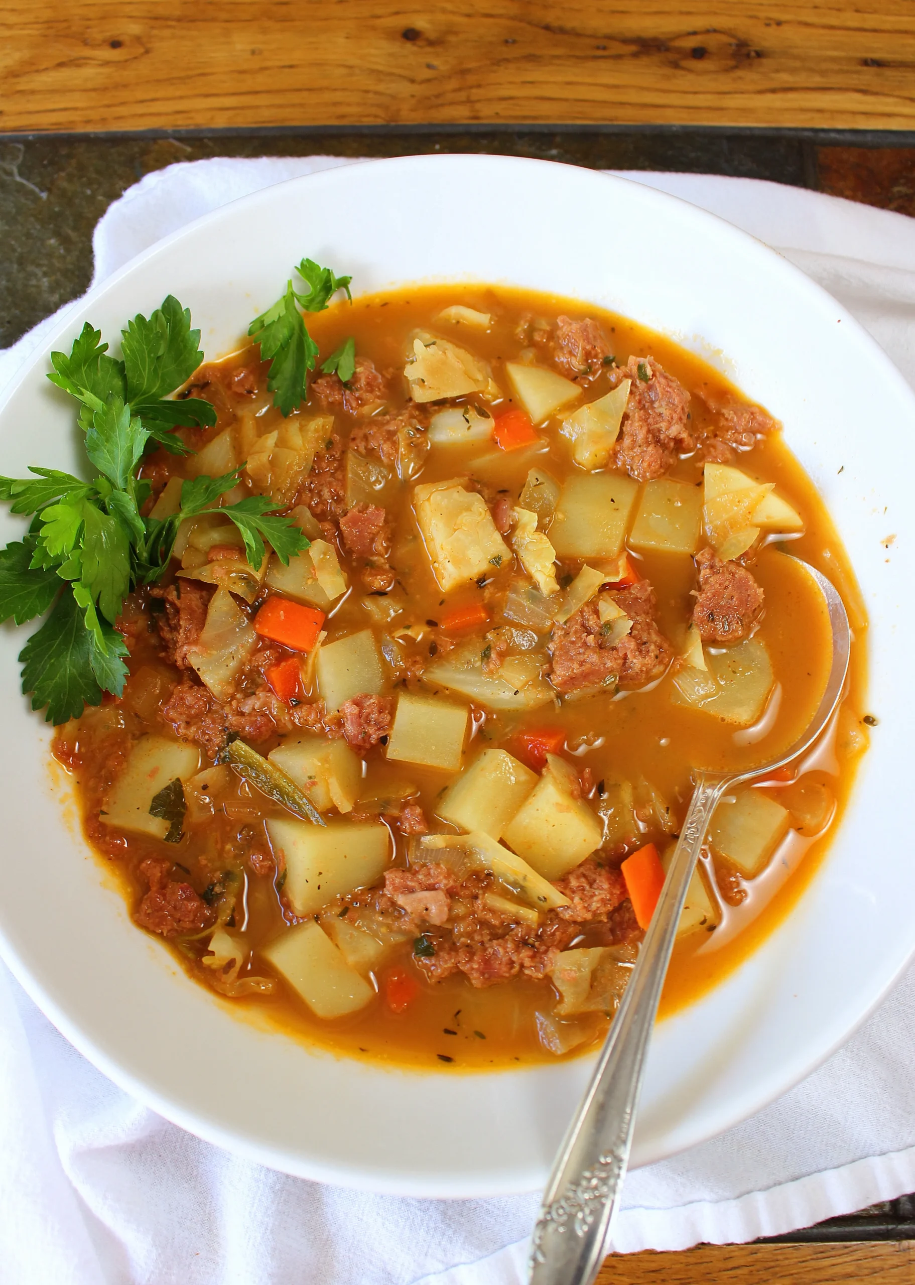 Corned Beef and Cabbage Soup