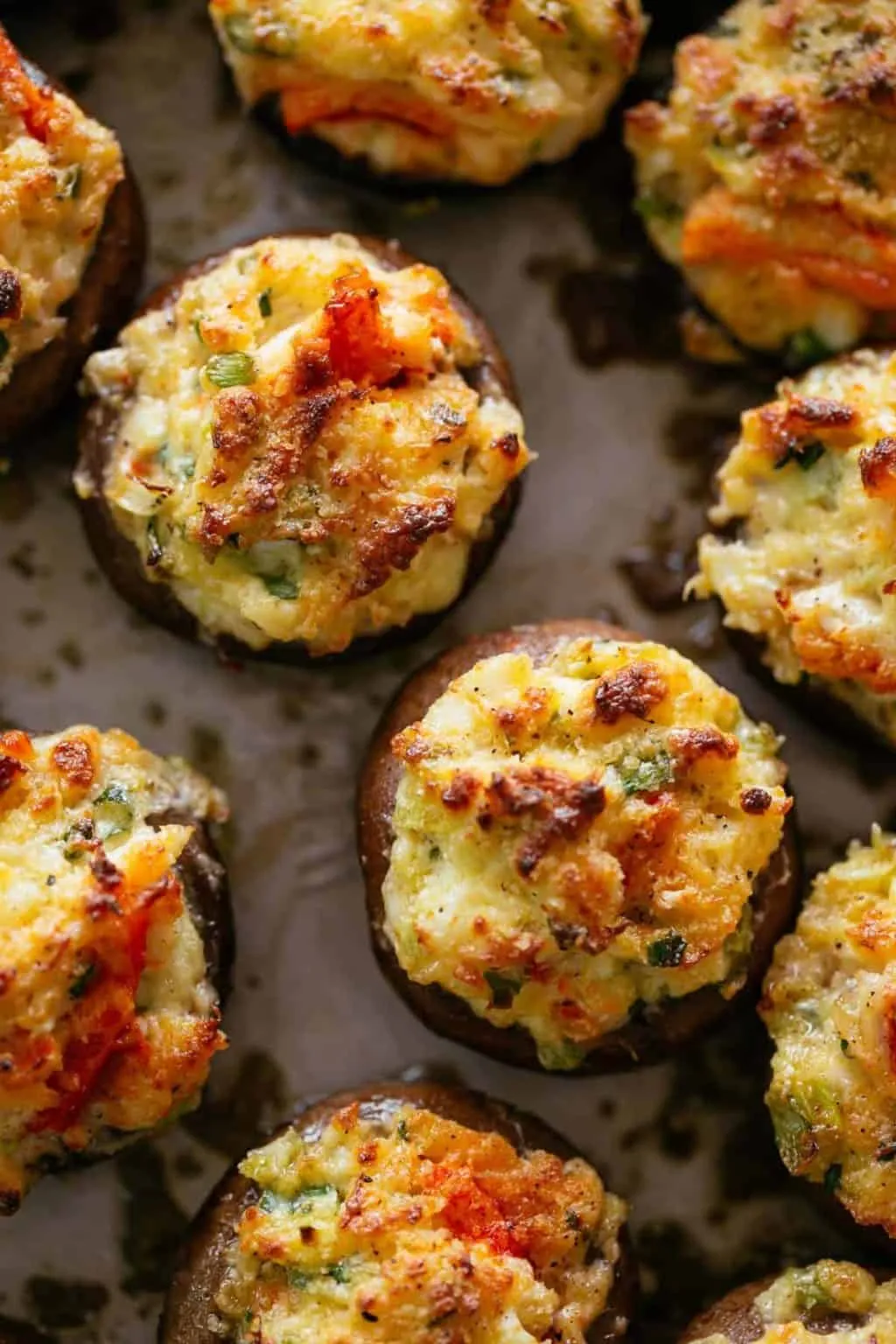 Crab Dip Stuffed Mushrooms