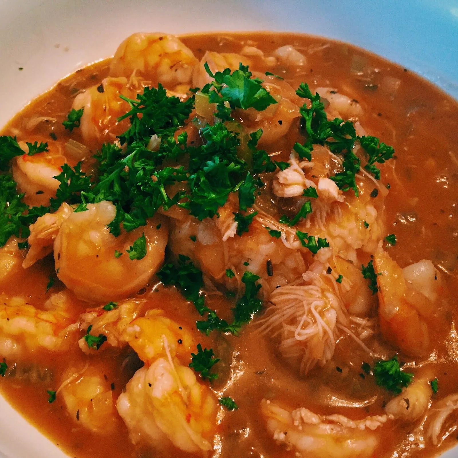 Crab and Shrimp Etouffee