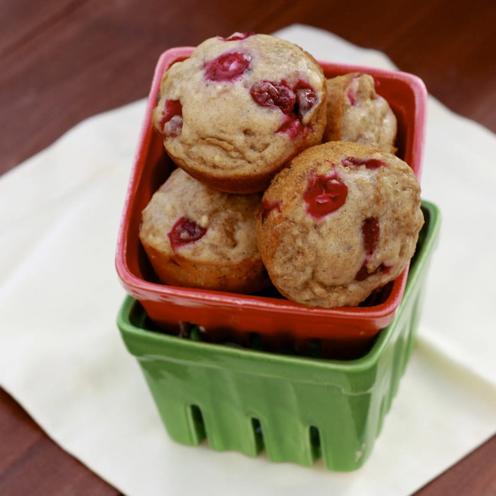 Cranberry Cinnamon Bran Muffins