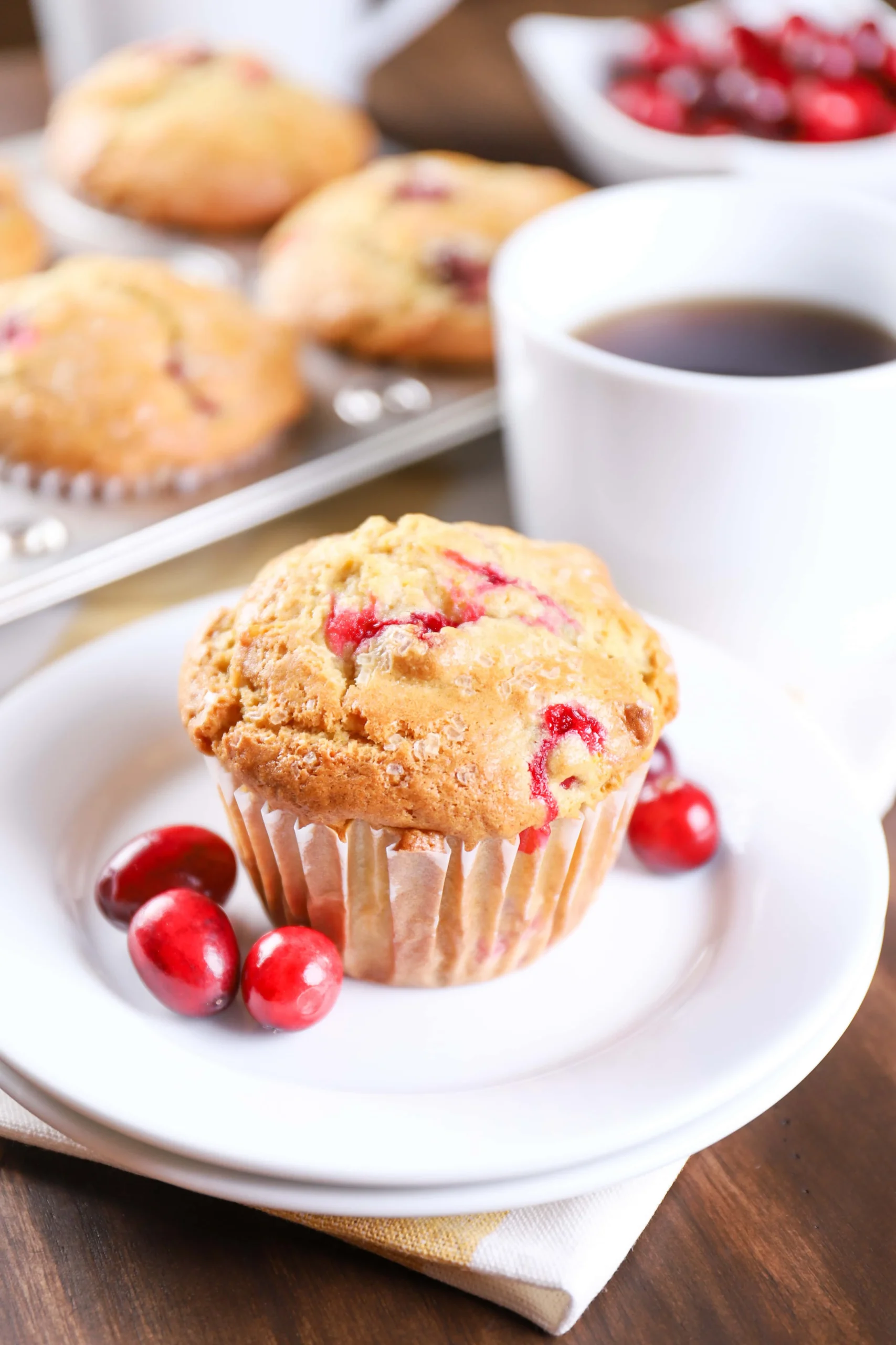Cranberry Orange Bread Pudding Muffins