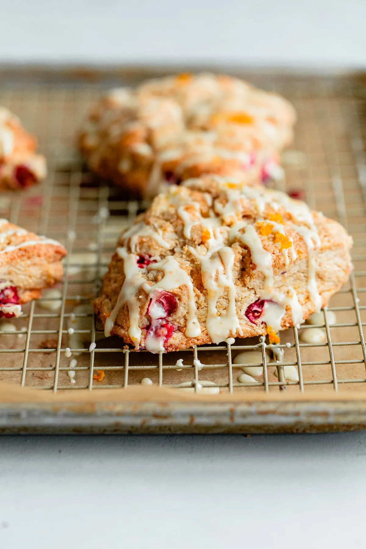 Cranberry Orange Sourdough Scones