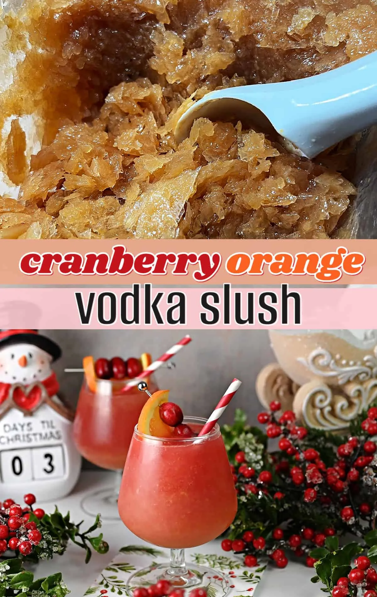 Cranberry Orange Vodka Slush