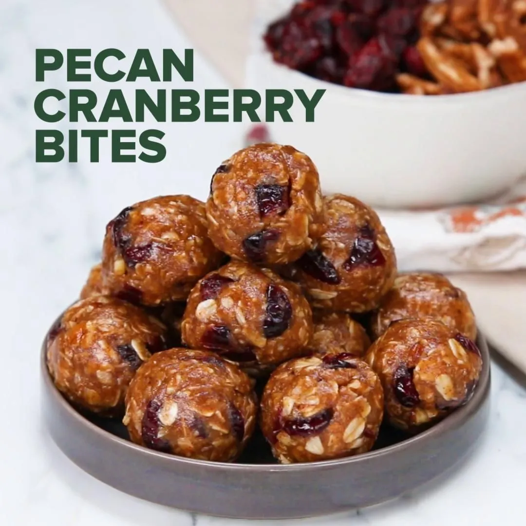 Cranberry Vanilla Protein Bites