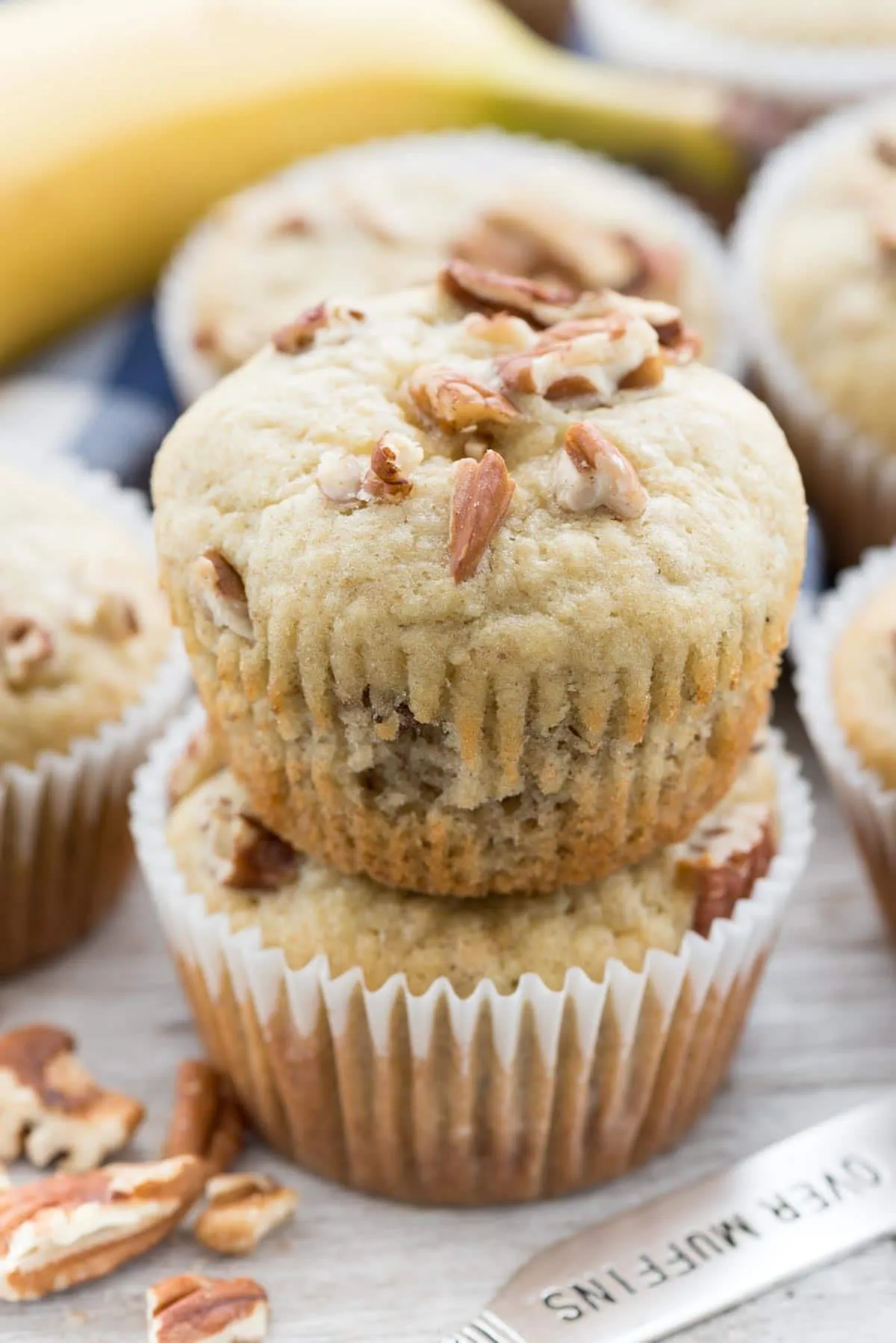 Cream Cheese Filled Banana Bread Muffins