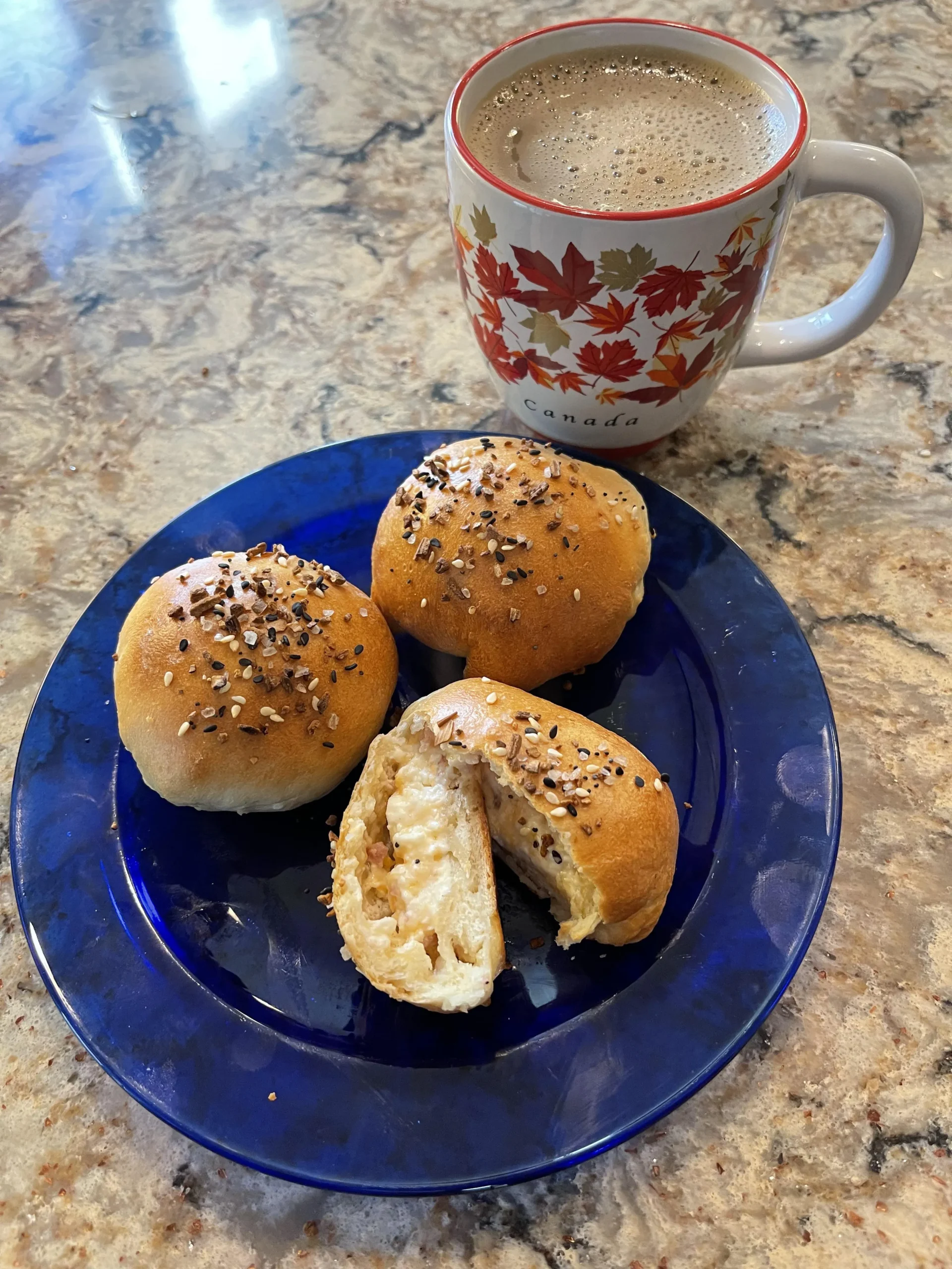 Cream Cheese Stuffed Bagel Bombs