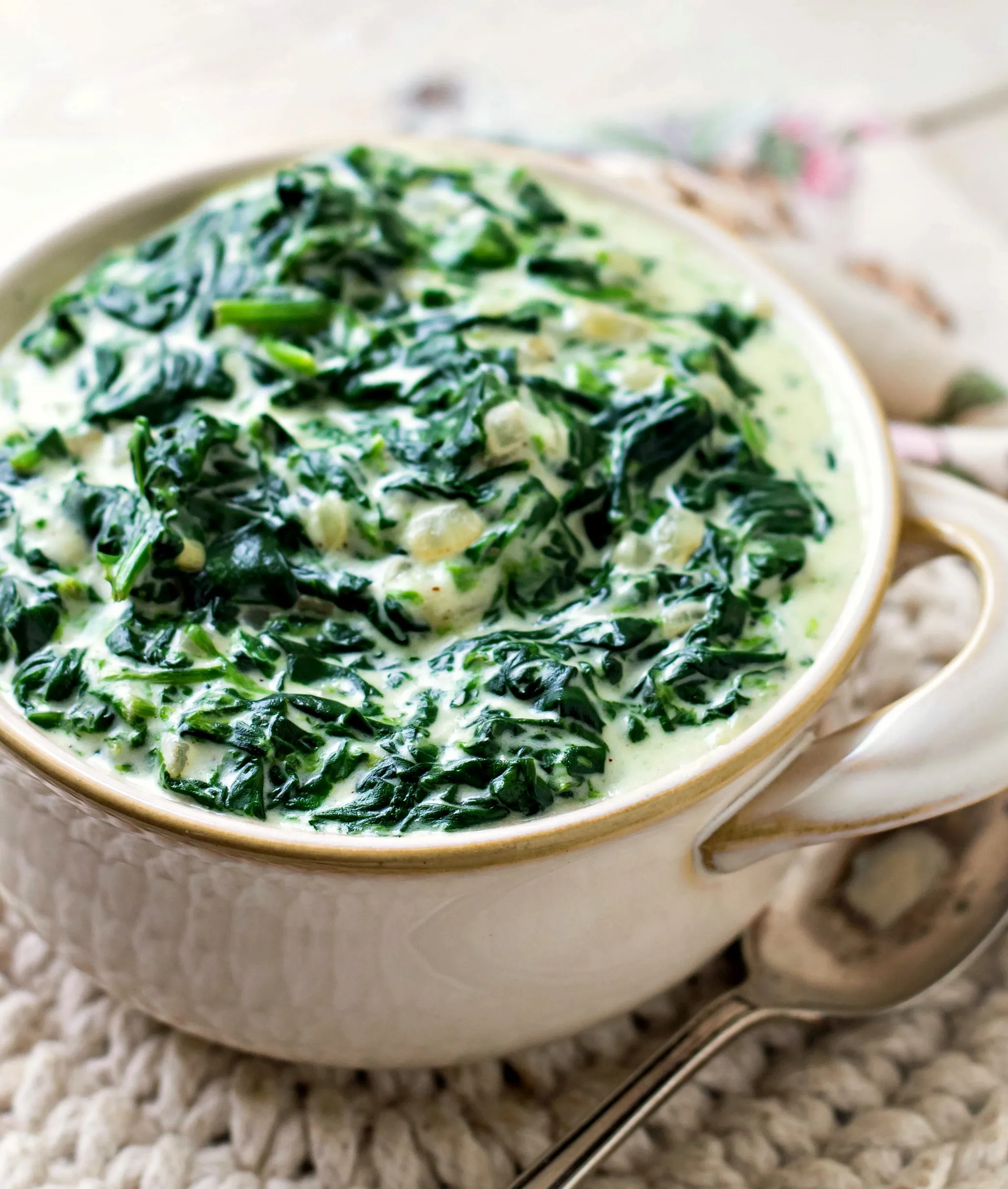 Creamed Spinach with Fresh Spinach