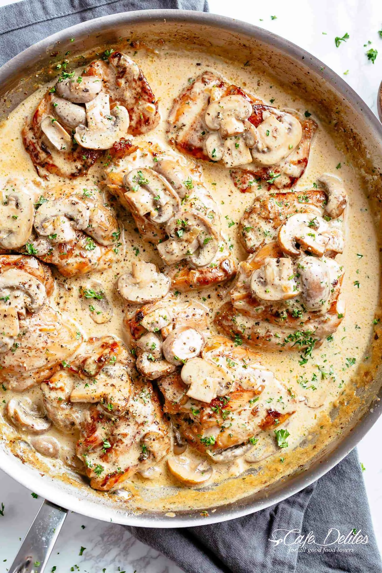 Creamy Garlic Herb Mushroom Chicken
